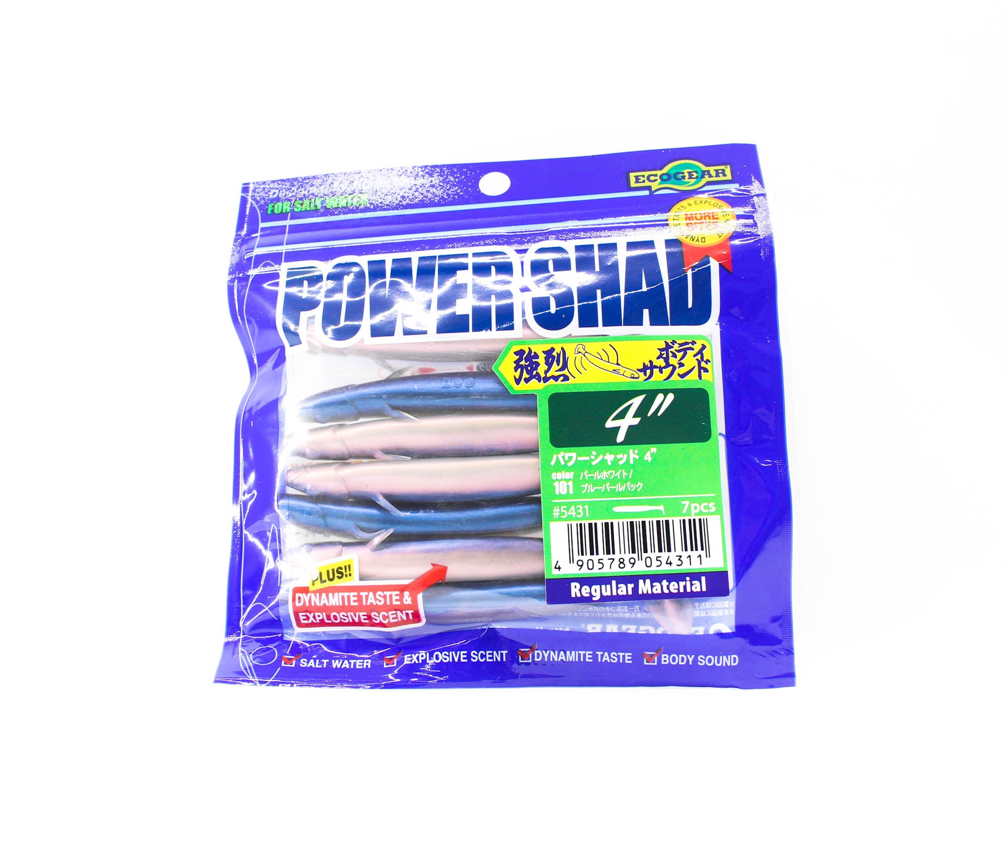 Ecogear Soft Lure Power Shad 4 Inch 101 (4311)