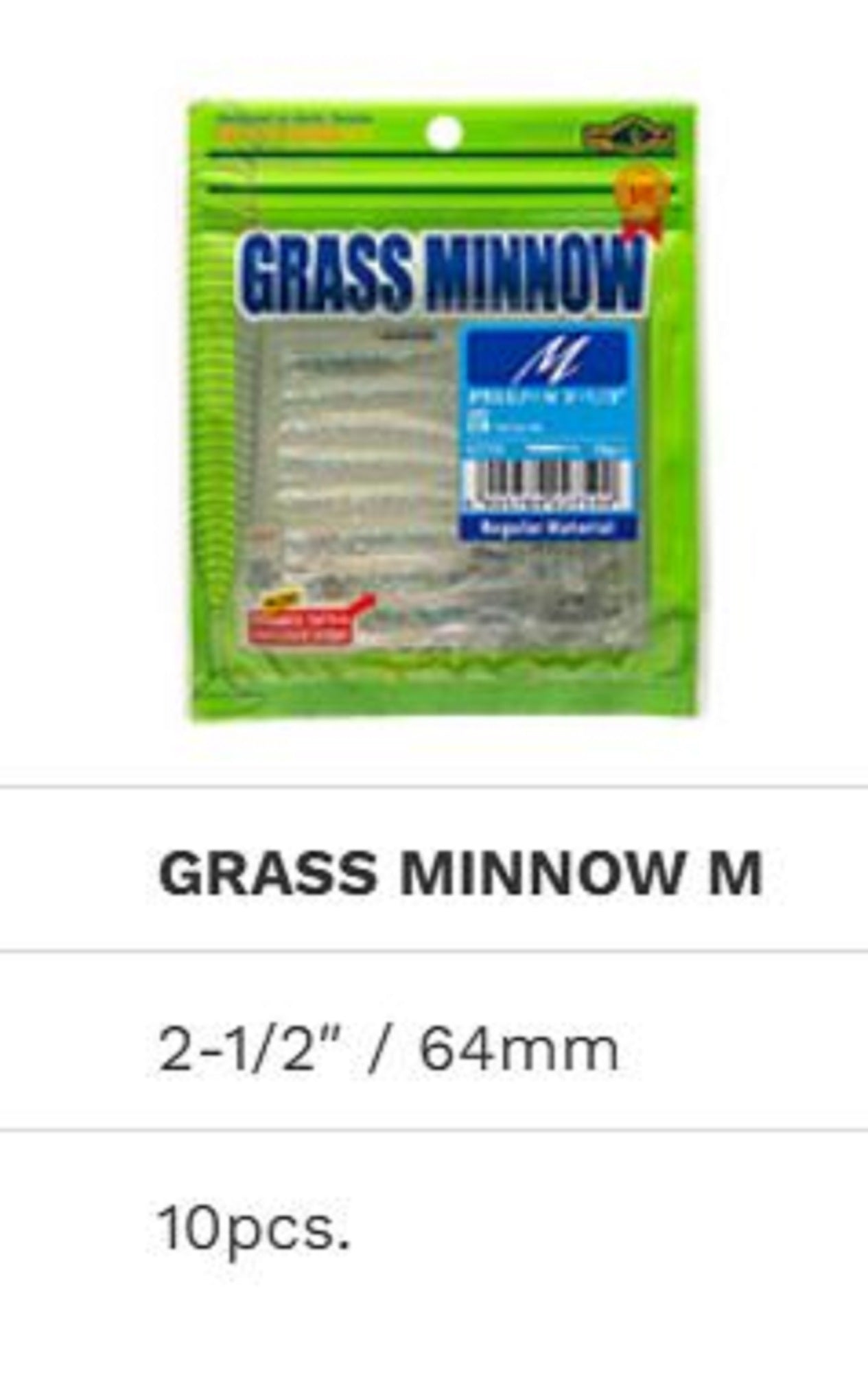 Sale Ecogear Soft Lure Grass Minnow M 2-1/2 Inch 10/pack 464 (6076)