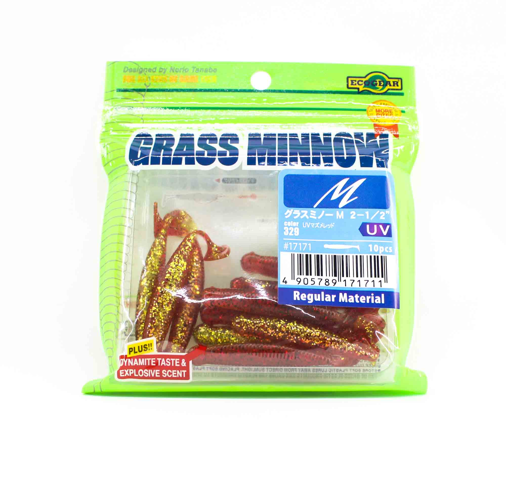 Sale Ecogear Soft Lure Grass Minnow M 2-1/2 Inch 10/pack 329 (1711)