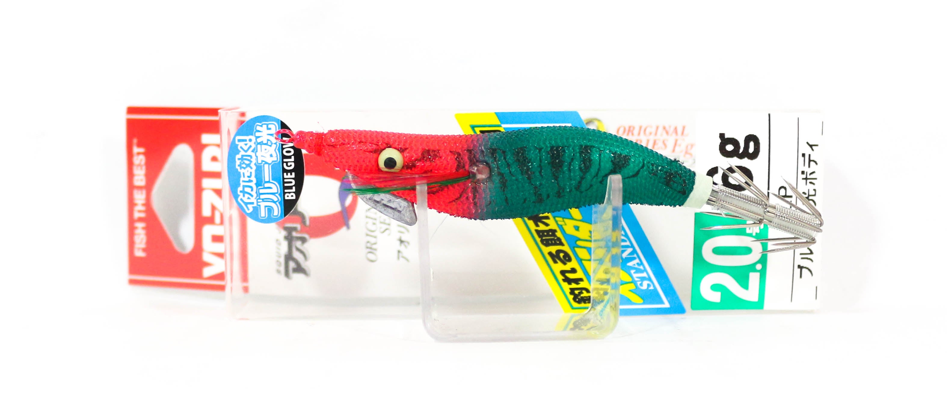 Yo Zuri Egi Aurie-Q Cloth Squid Jig Sinking Lure Size 2.0 A1246-BLRM (0801)
