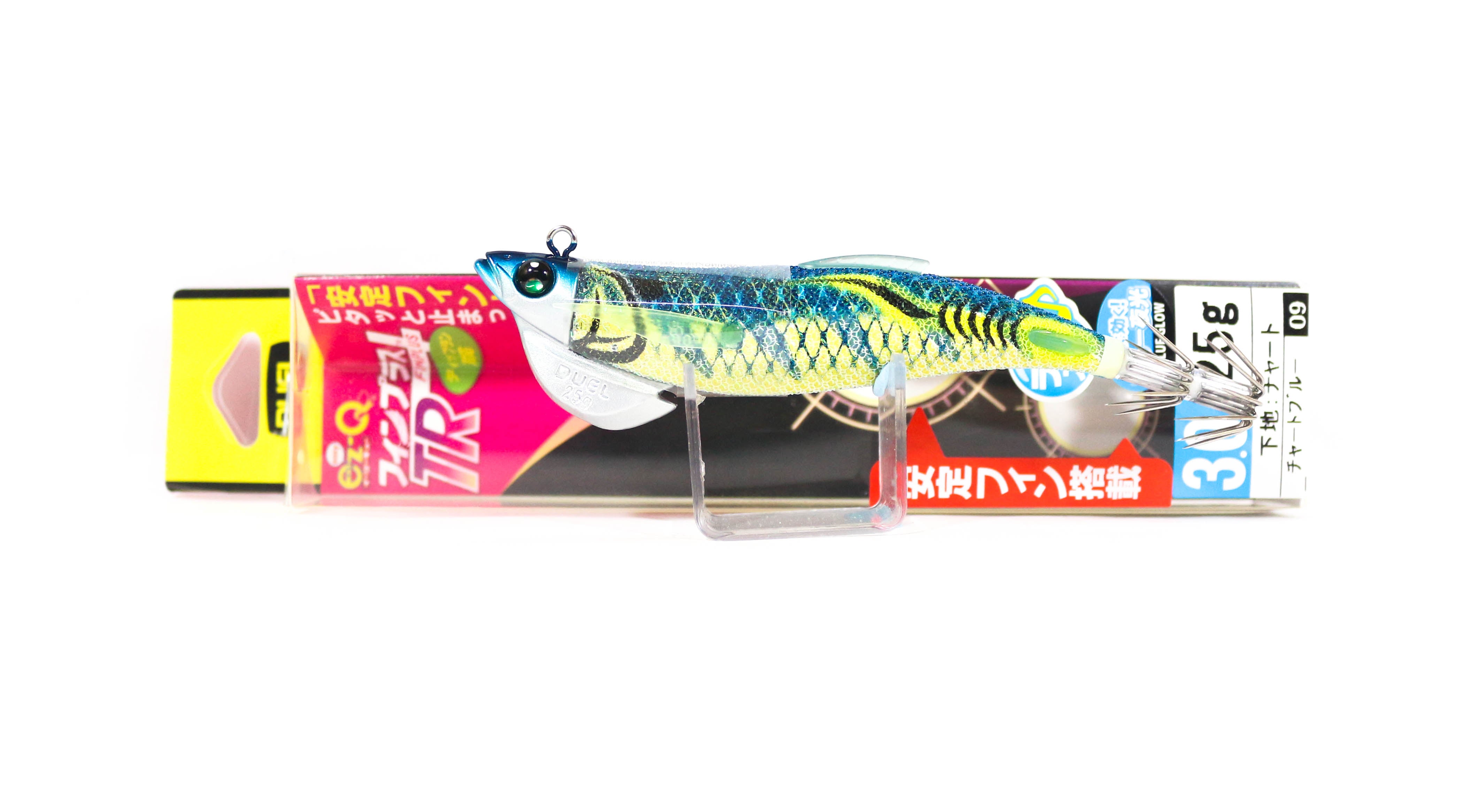 Yo Zuri Duel EZ-Q Fin Plus TR Rattle Squid Jig 3.0 25gram A1744-BLCB (3772)