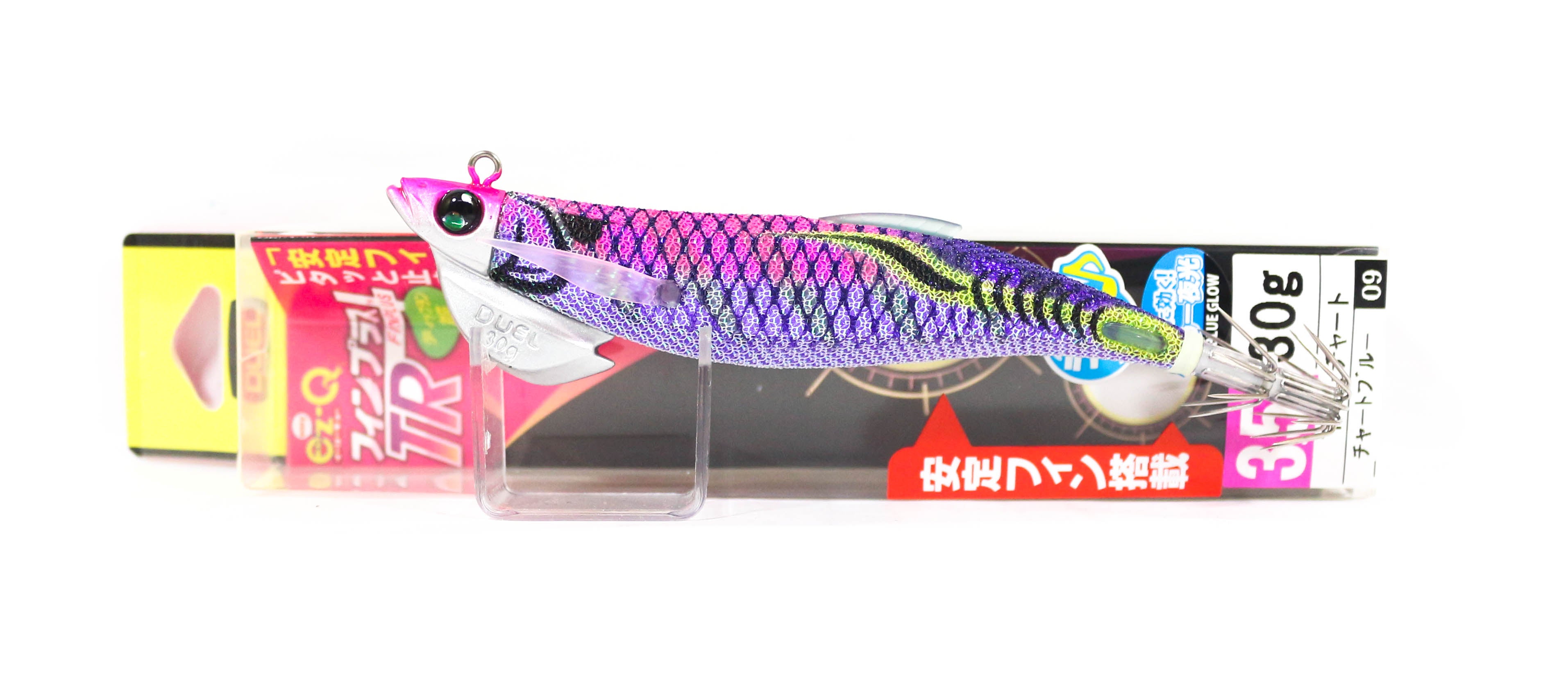 Yo Zuri Duel EZ-Q Fin Plus TR Rattle Squid Jig 3.5 30gram A1745-BLPU (3864)