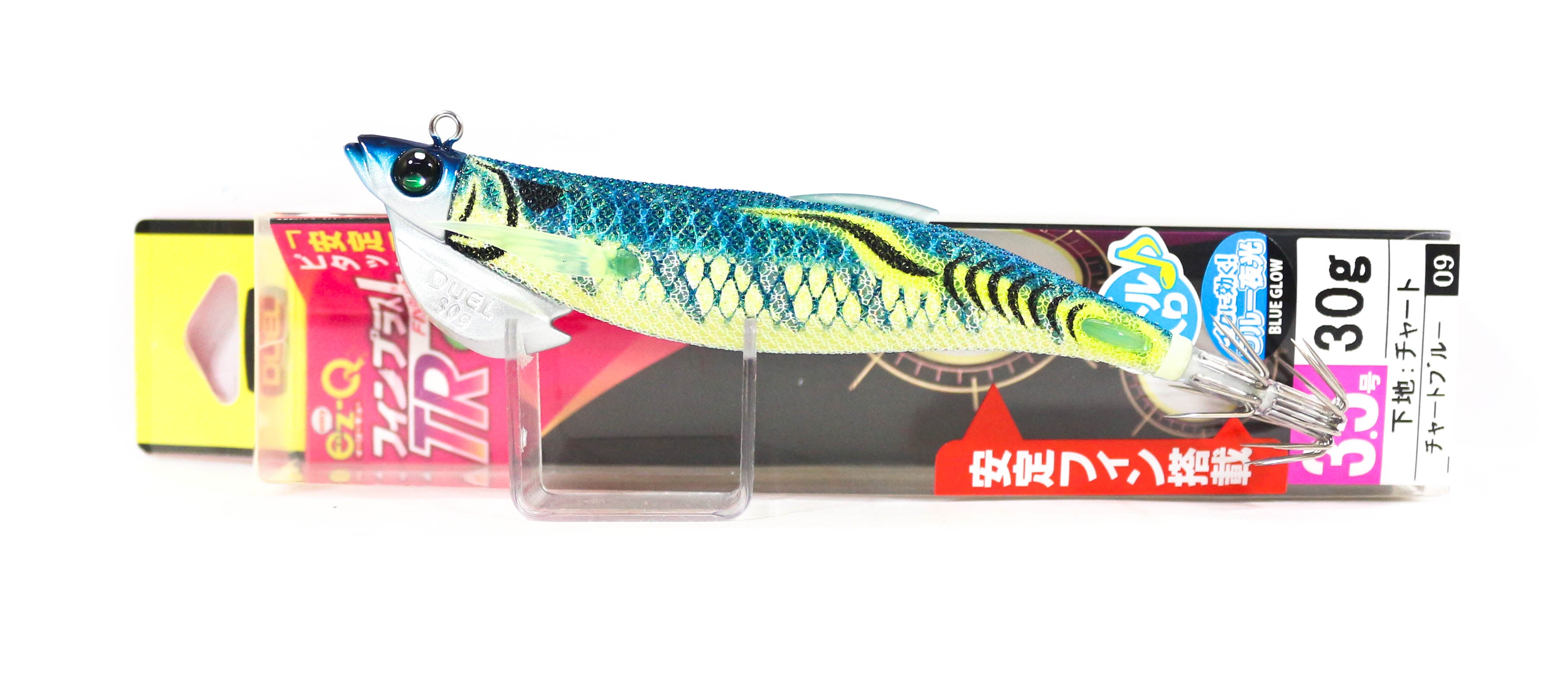 Yo Zuri Duel EZ-Q Fin Plus TR Rattle Squid Jig 3.5 30gram A1745-BLCB (3871)