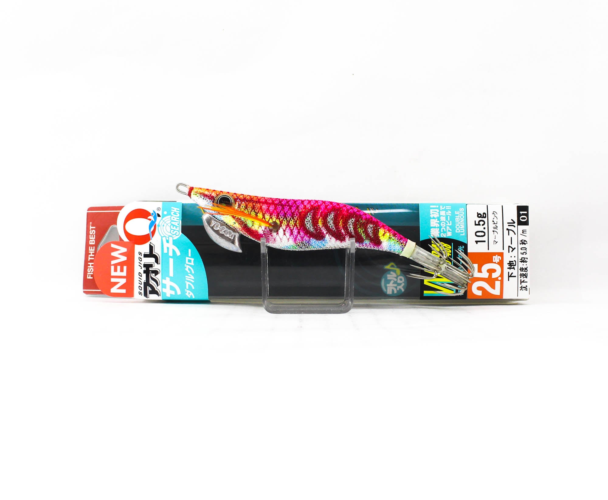 Yo Zuri Egi Aurie-Q Search Double Glow Squid Lure 2.5 A1757-DLMP (8708)