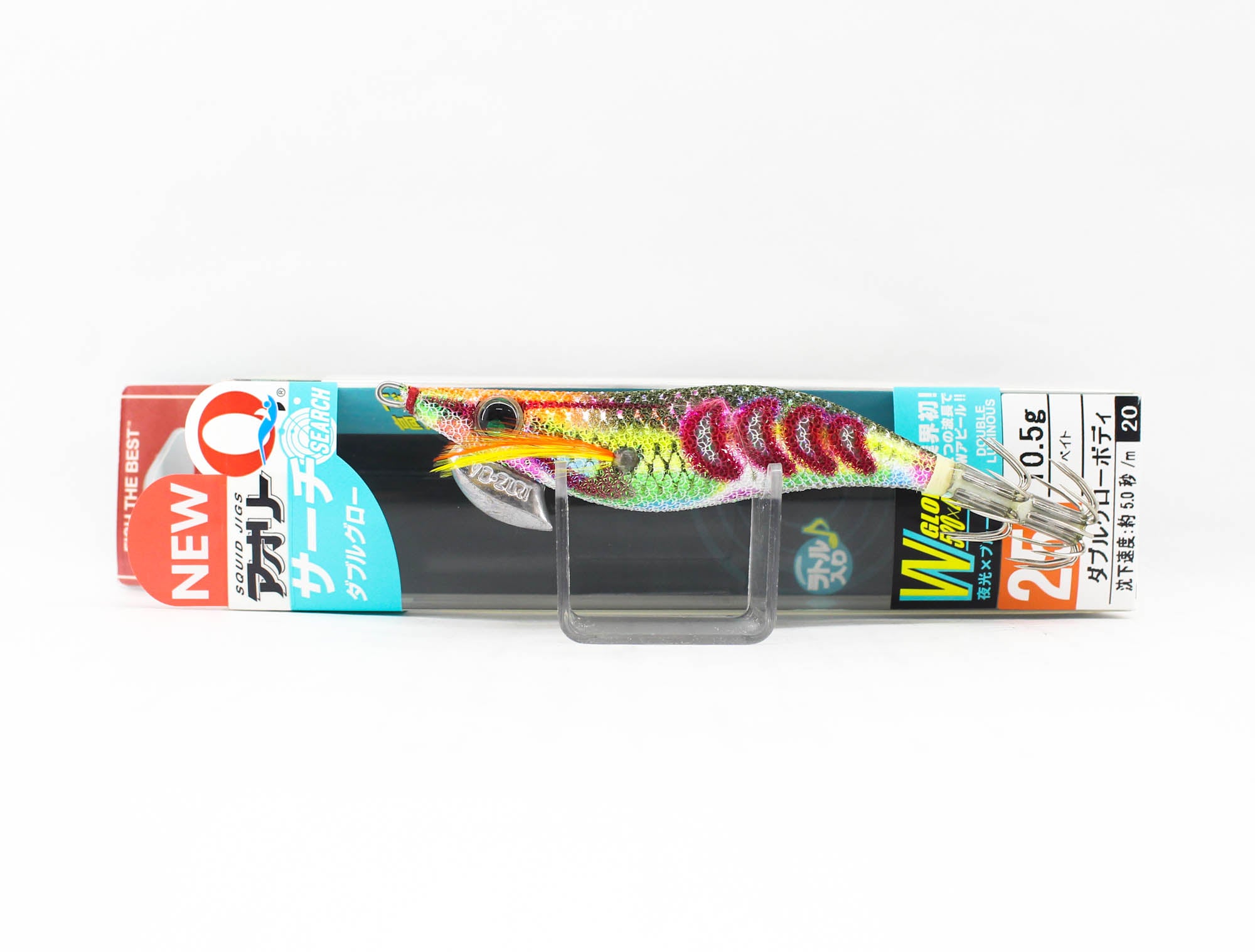 Yo Zuri Egi Aurie-Q Search Double Glow Squid Lure 2.5 A1757-DLOV (8722)