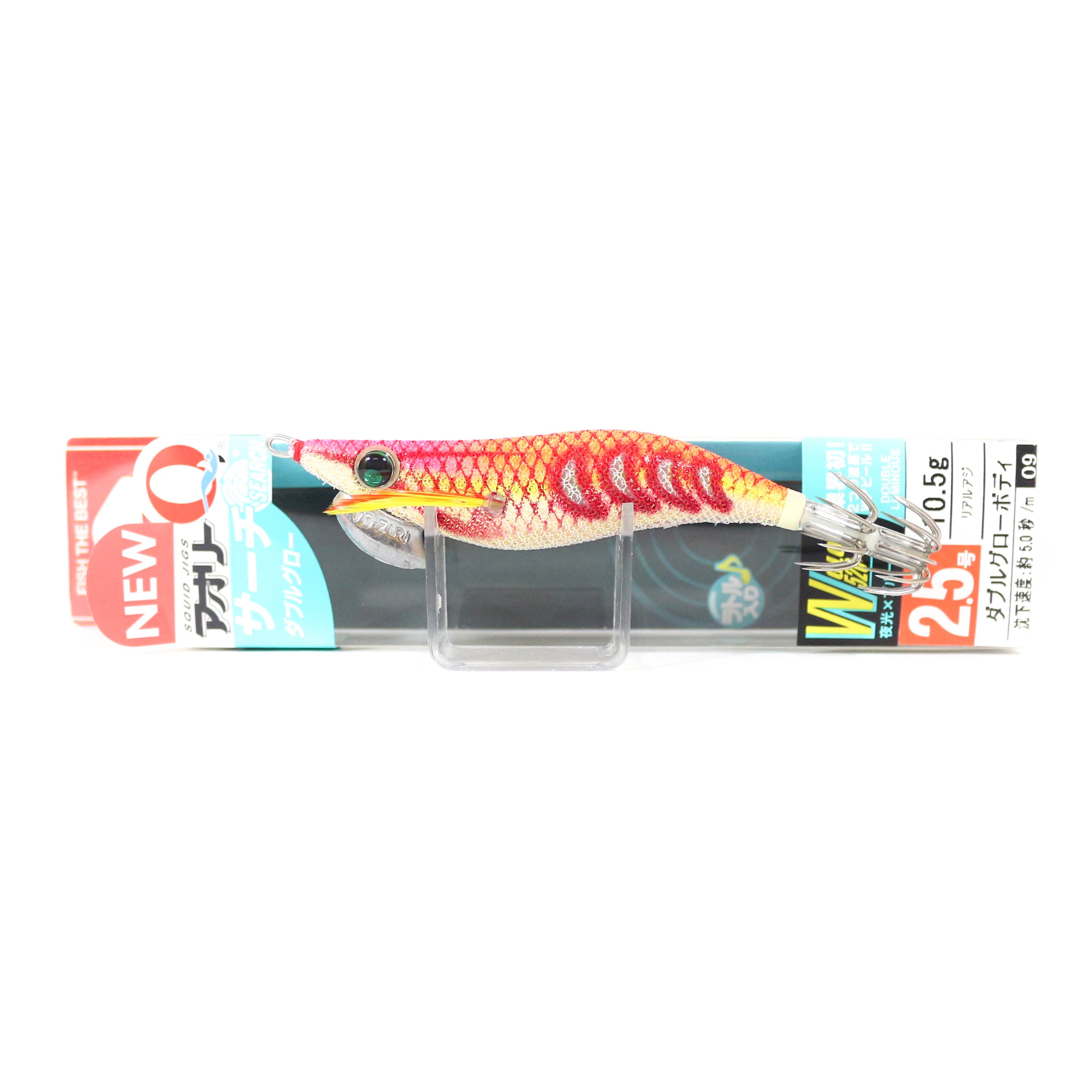 Yo Zuri Egi Aurie-Q Search Double Glow Squid Lure 2.5 A1757-DLGO (8746)