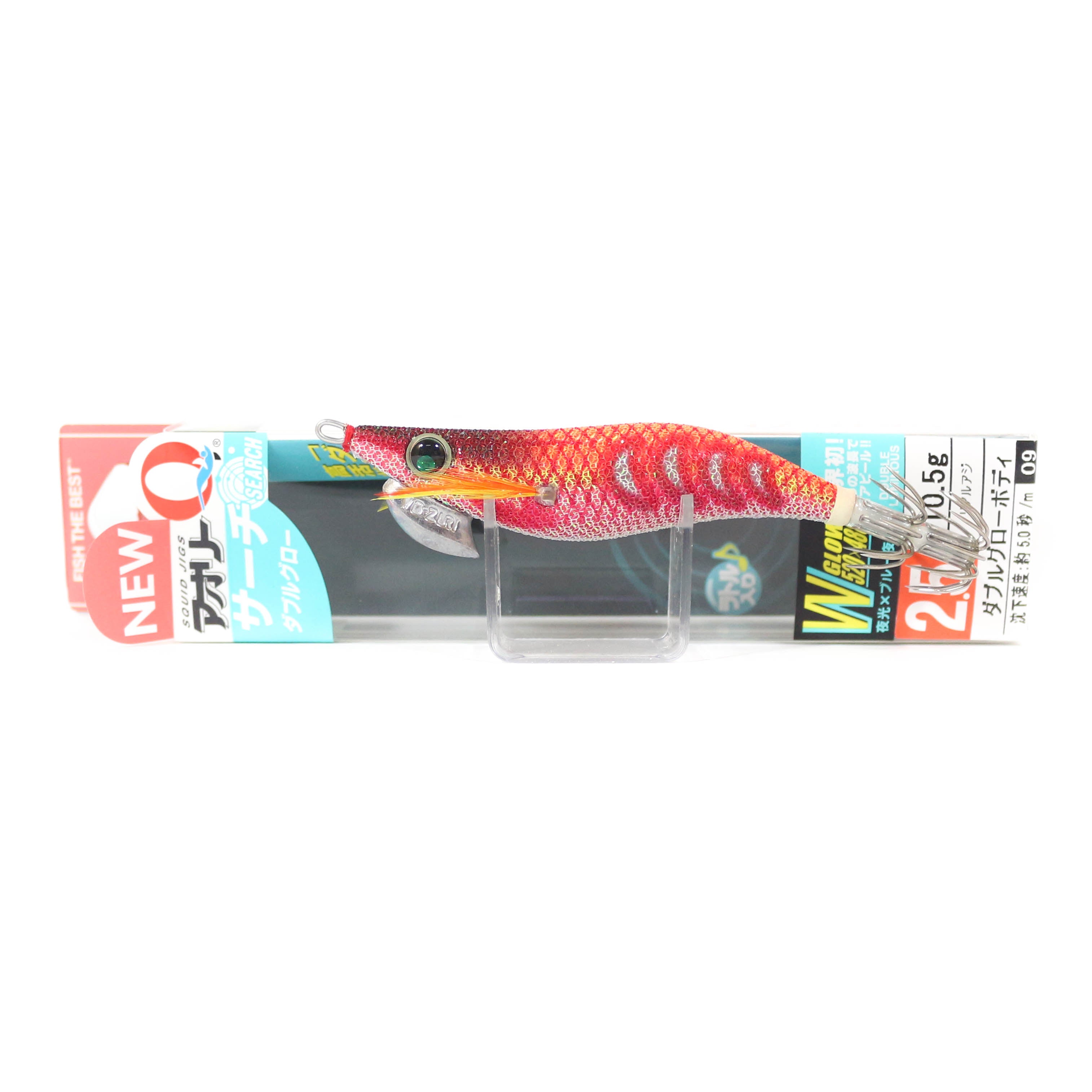 Yo Zuri Egi Aurie-Q Search Double Glow Squid Lure 2.5 A1757-DLRO (8807)