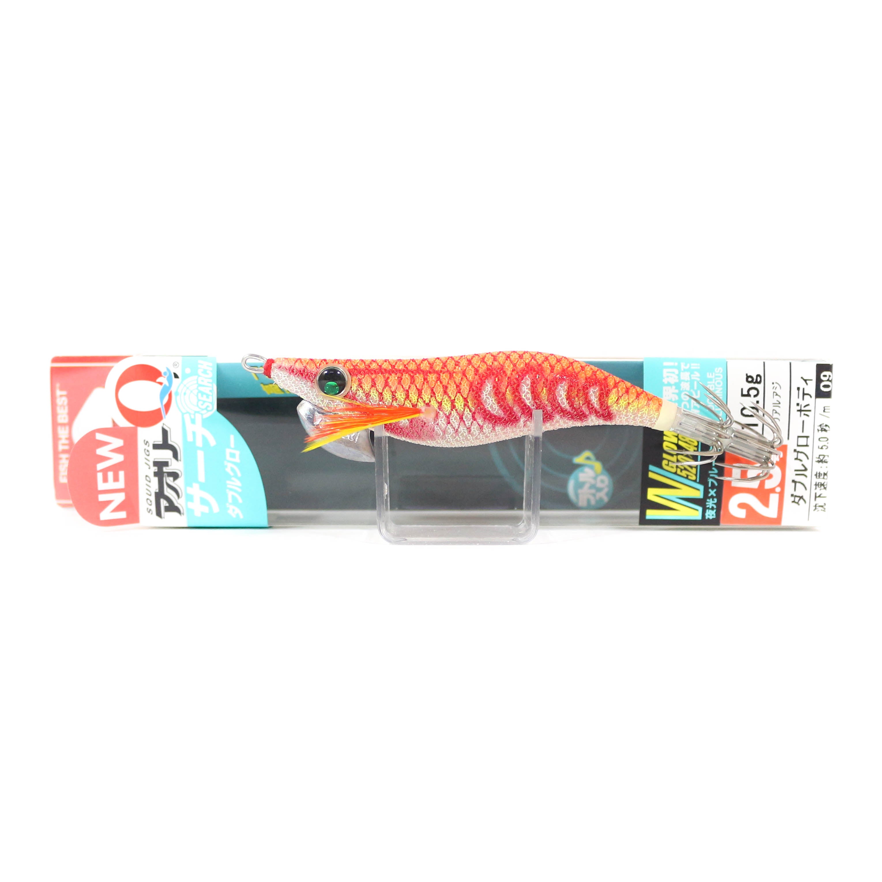 Yo Zuri Egi Aurie-Q Search Double Glow Squid Lure 2.5 A1757-DLOG (8845)