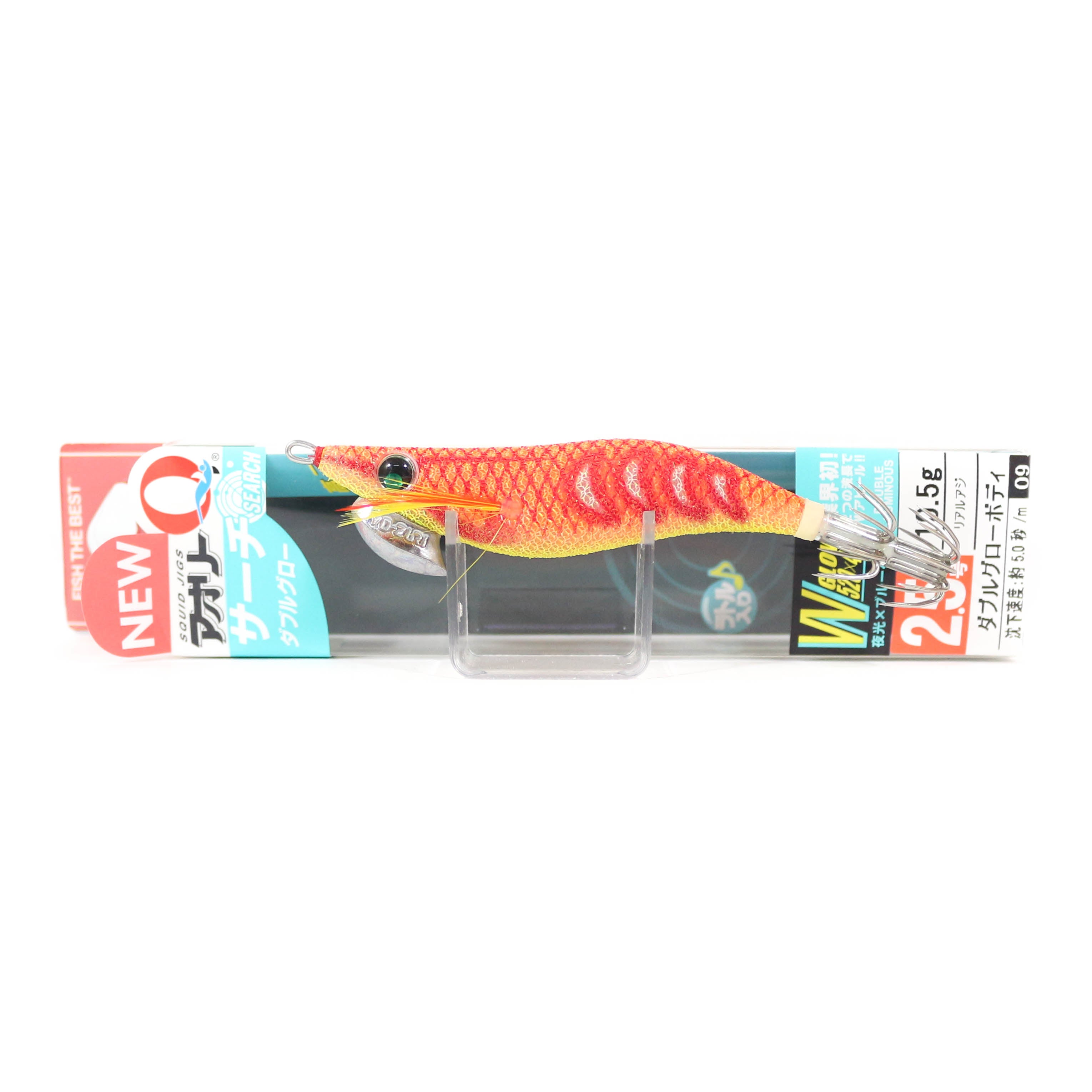 Yo Zuri Egi Aurie-Q Search Double Glow Squid Lure 2.5 A1757-DLOI (8876)