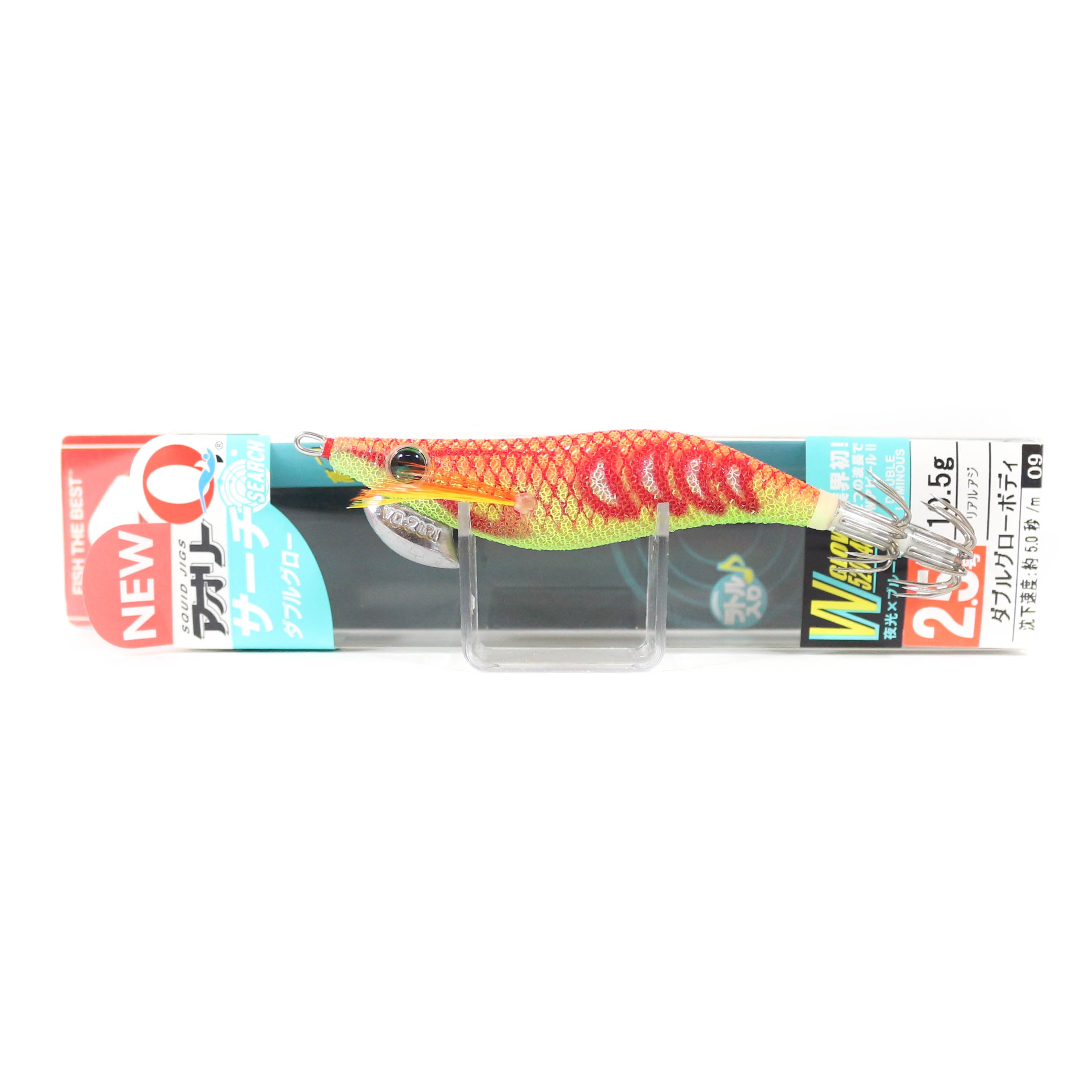 Yo Zuri Egi Aurie-Q Search Double Glow Squid Lure 2.5 A1757-DLOC (8883)
