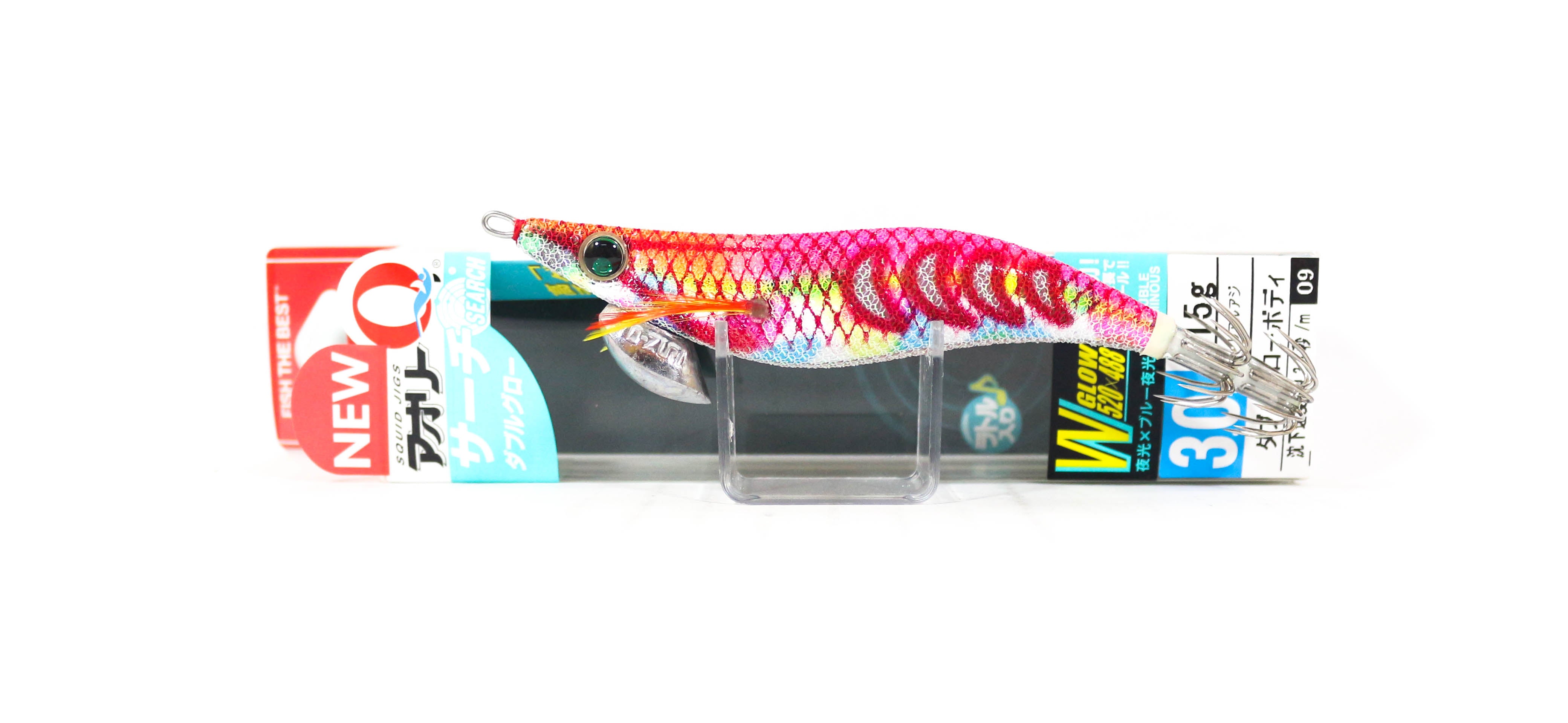 Yo Zuri Egi Aurie-Q Search Double Glow Size 3.0 A1758-DLMP (8906)