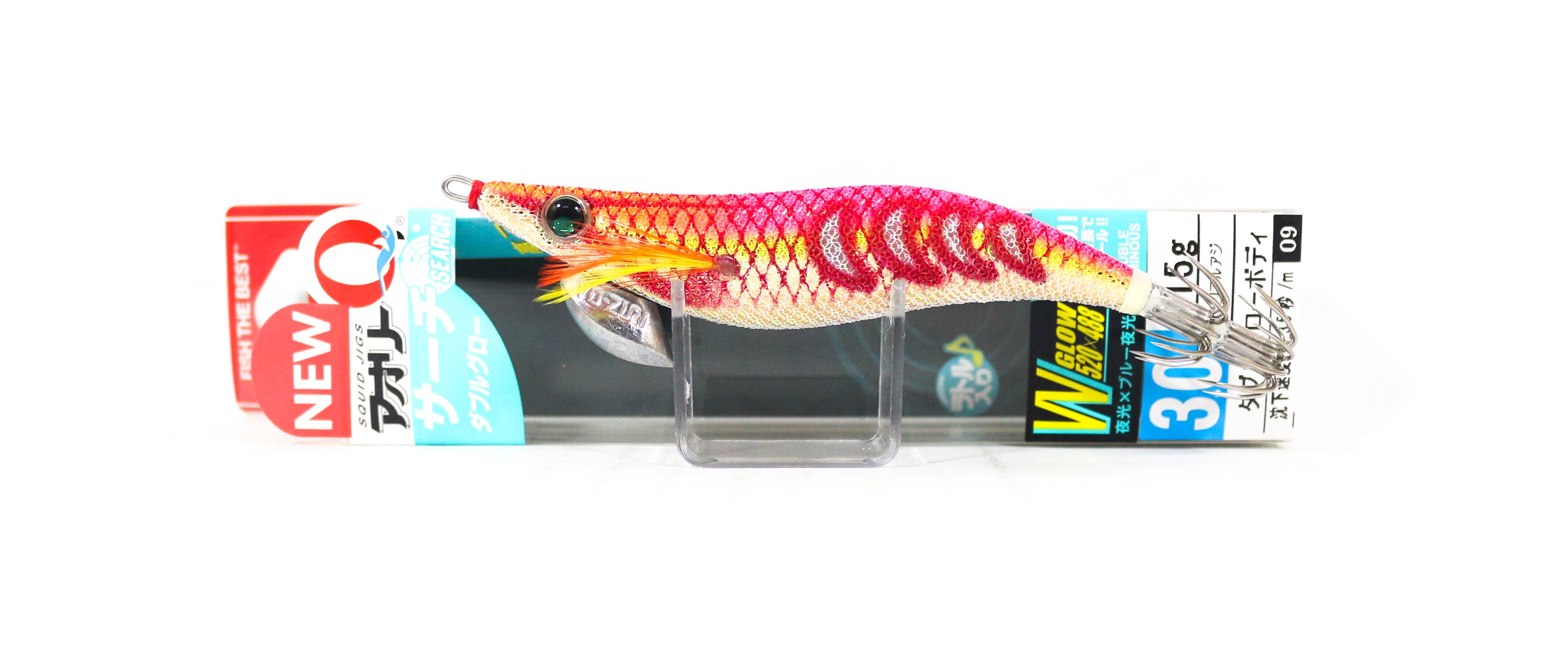 Yo Zuri Egi Aurie-Q Search Double Glow Size 3.0 A1758-DLGP (8937)