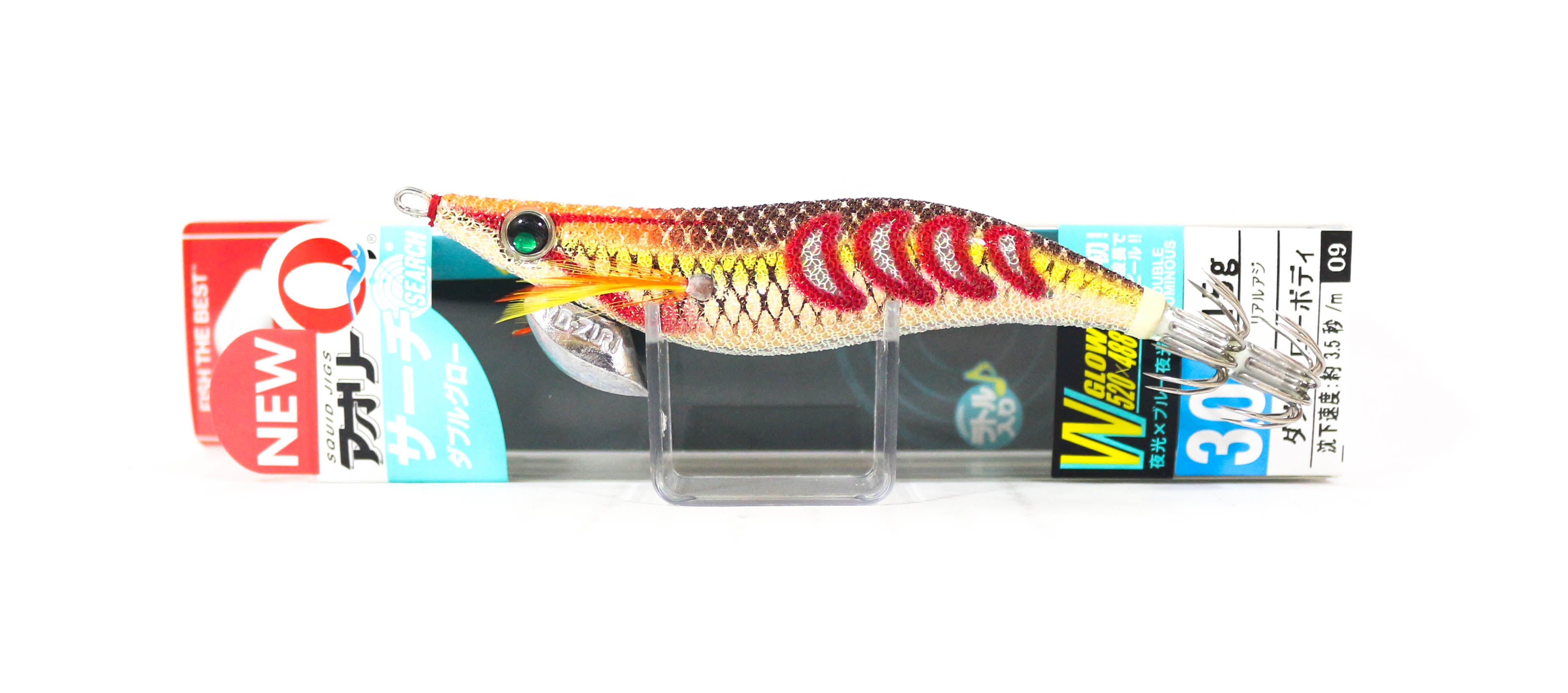 Yo Zuri Egi Aurie-Q Search Double Glow Size 3.0 A1758-DLBW (8951)