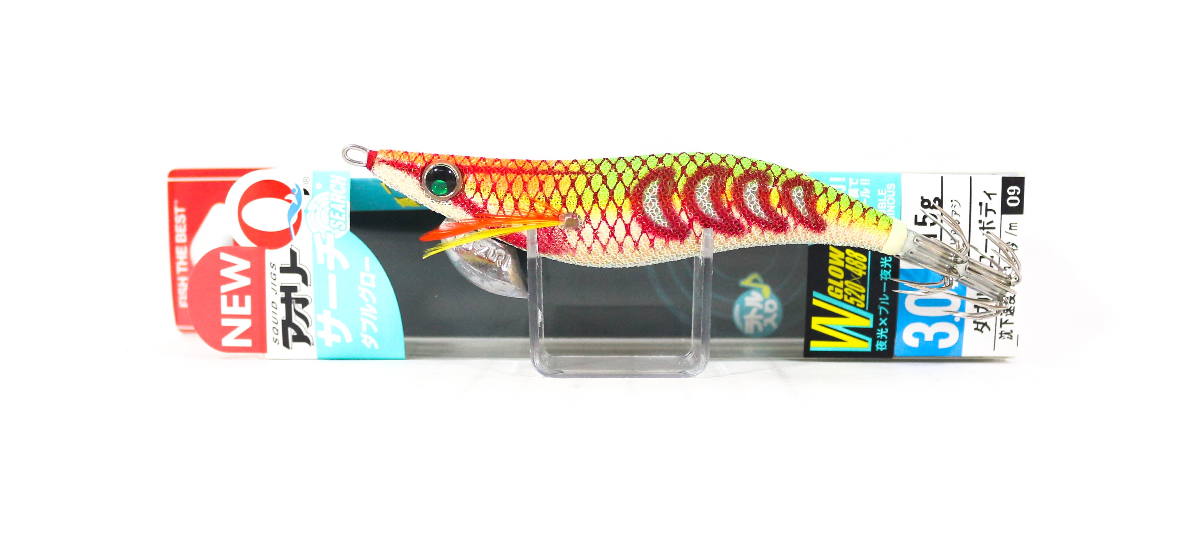 Yo Zuri Egi Aurie-Q Search Double Glow Size 3.0 A1758-DLGL (8968)