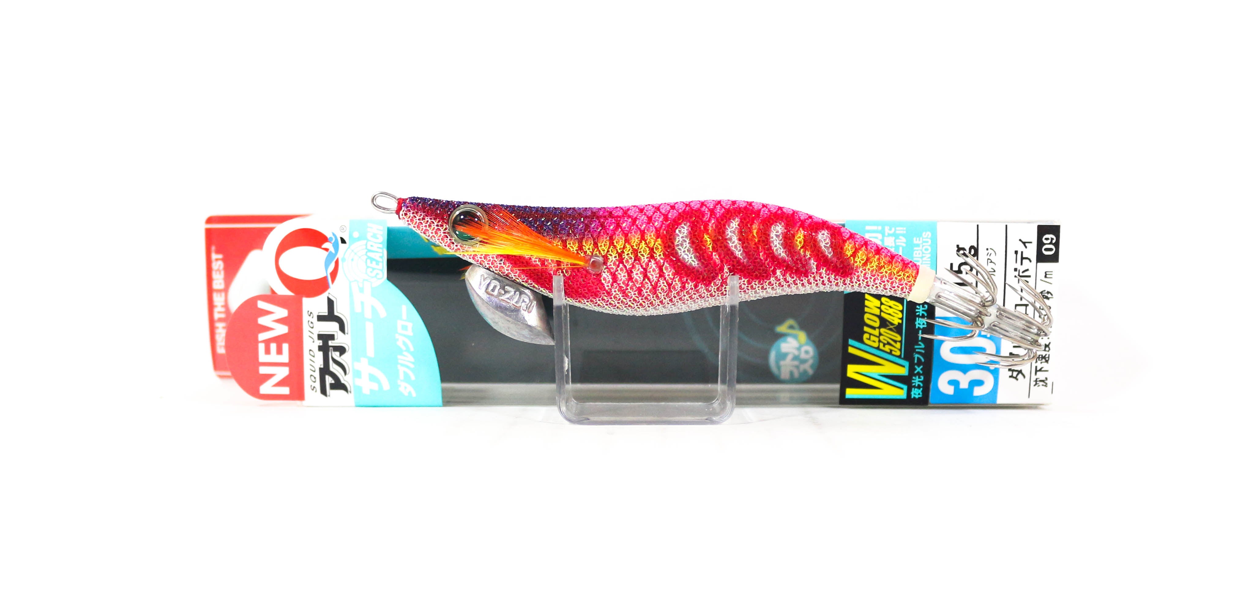 Yo Zuri Egi Aurie-Q Search Double Glow Size 3.0 A1758-DLRP (8999)