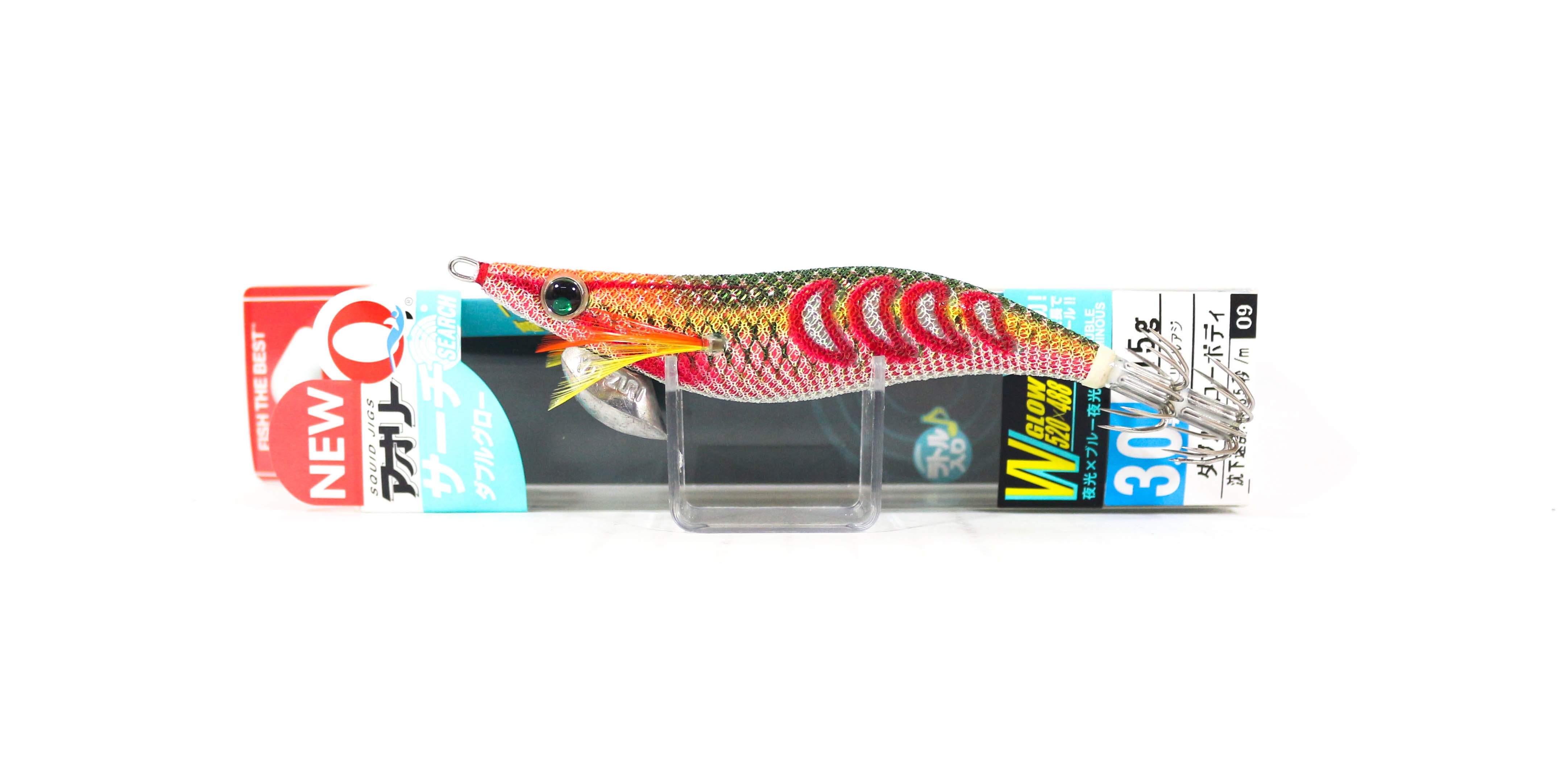 Yo Zuri Egi Aurie-Q Search Double Glow Size 3.0 A1758-DLRM (9019)