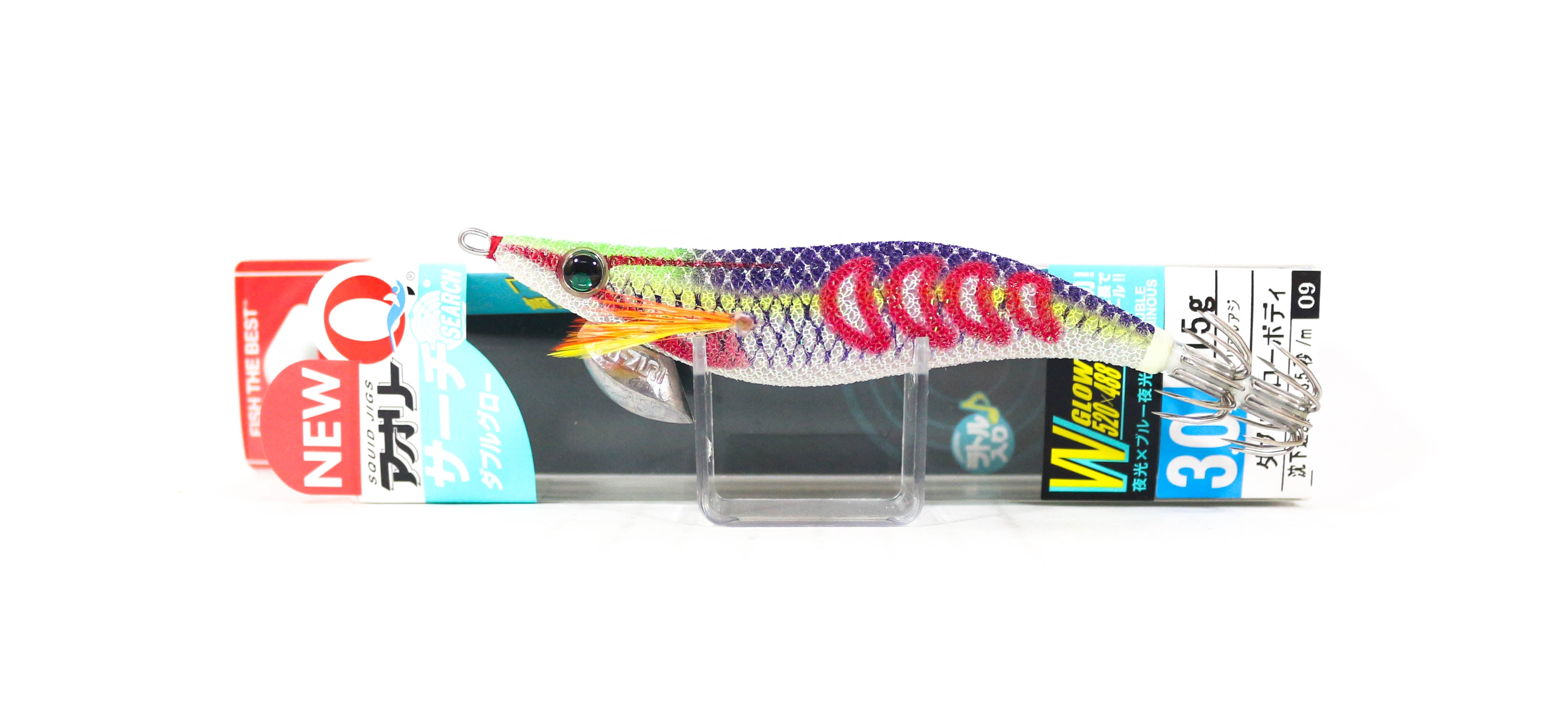 Yo Zuri Egi Aurie-Q Search Double Glow Size 3.0 A1758-DLPU (9057)