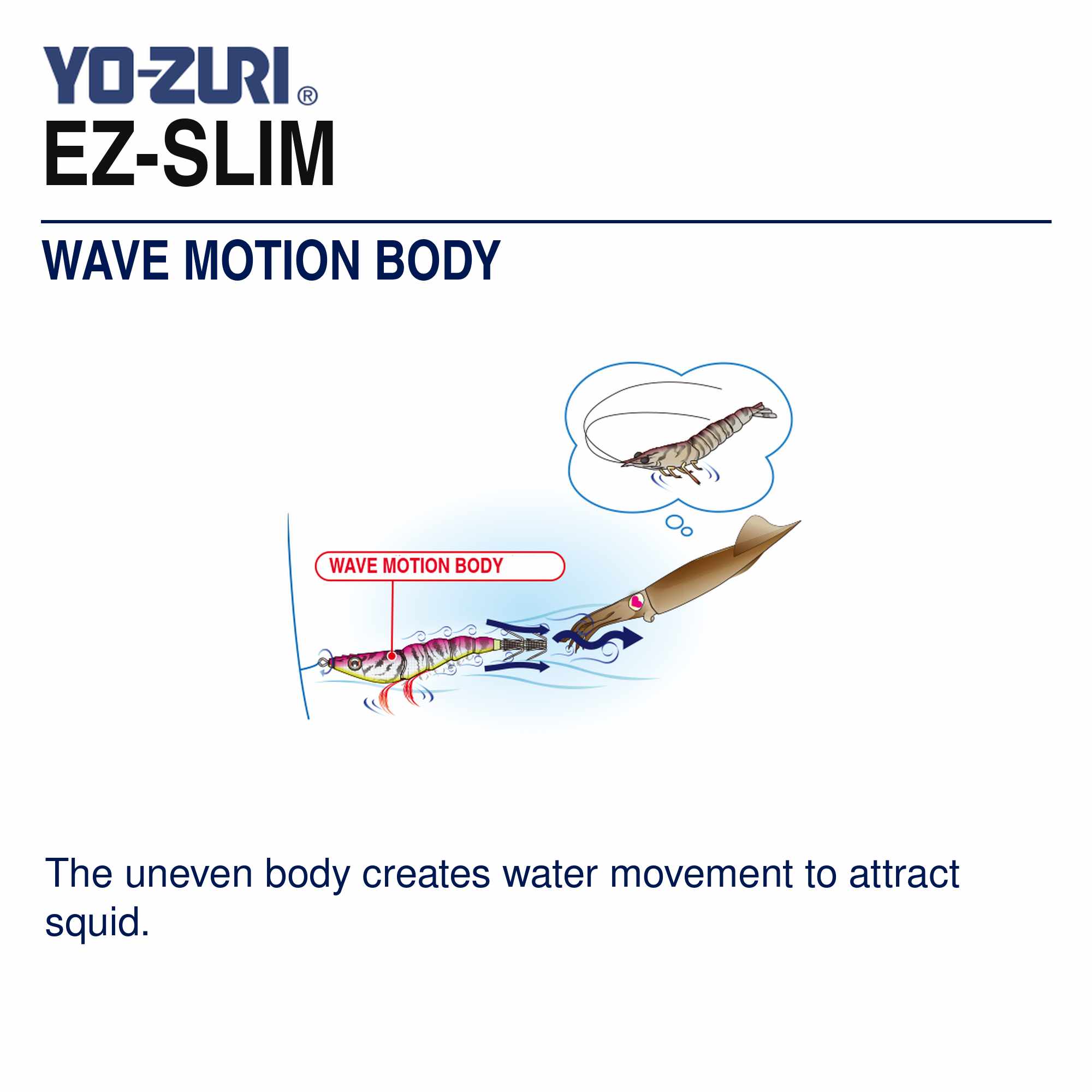 Yo Zuri EZ Slim Cloth 80mm Squid Jig A1626-KVSB (0012)