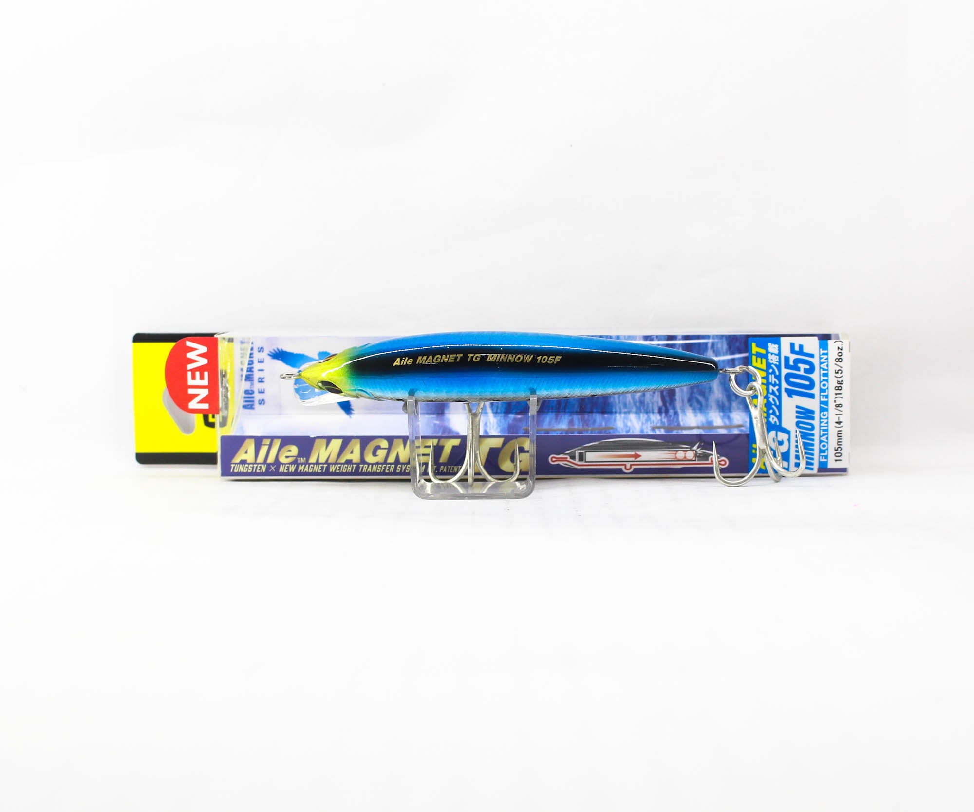 Yo Zuri Duel Aile Magnet TG Minnow 105F Floating Lure F1252-HIW (5253)