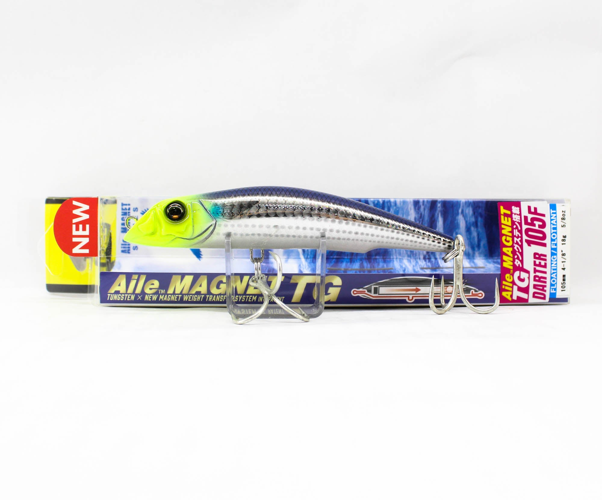 Yo Zuri Duel Aile Magnet TG Darter 105F Floating Lure F1254-HCHM (5444)