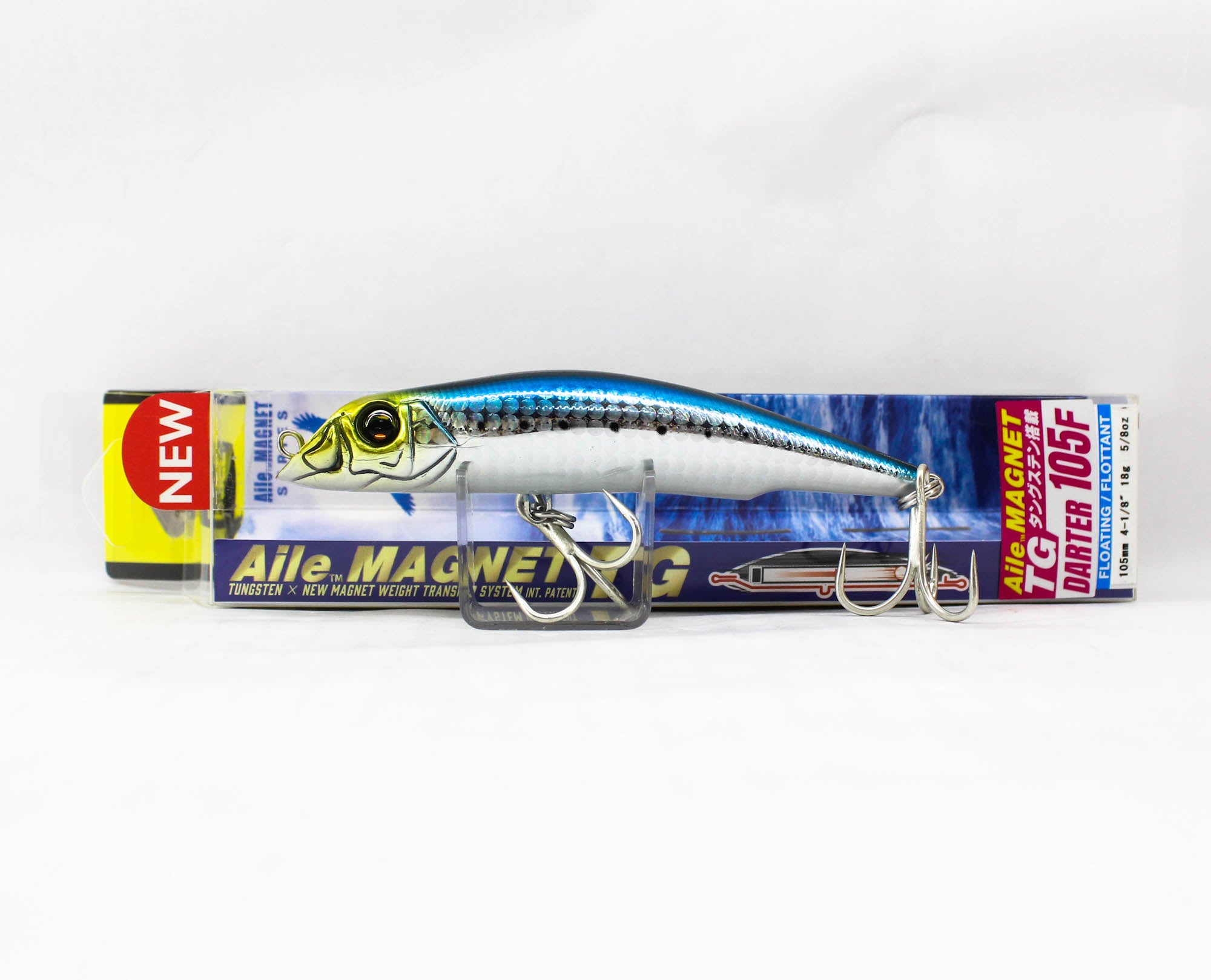 Yo Zuri Duel Aile Magnet TG Darter 105F Floating Lure F1254-HIW (5451)