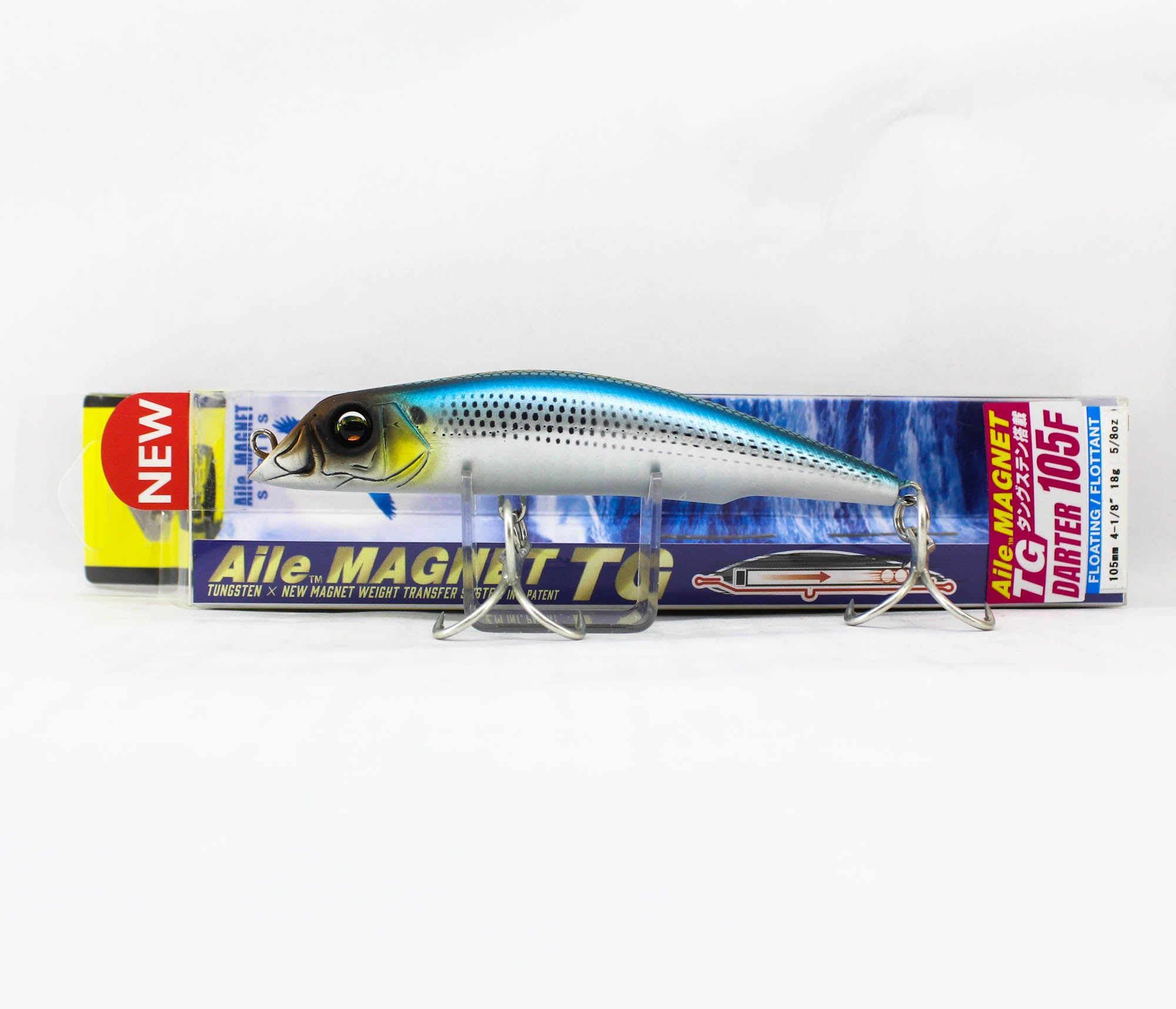 Yo Zuri Duel Aile Magnet TG Darter 105F Floating Lure F1254-MKBK (5512)