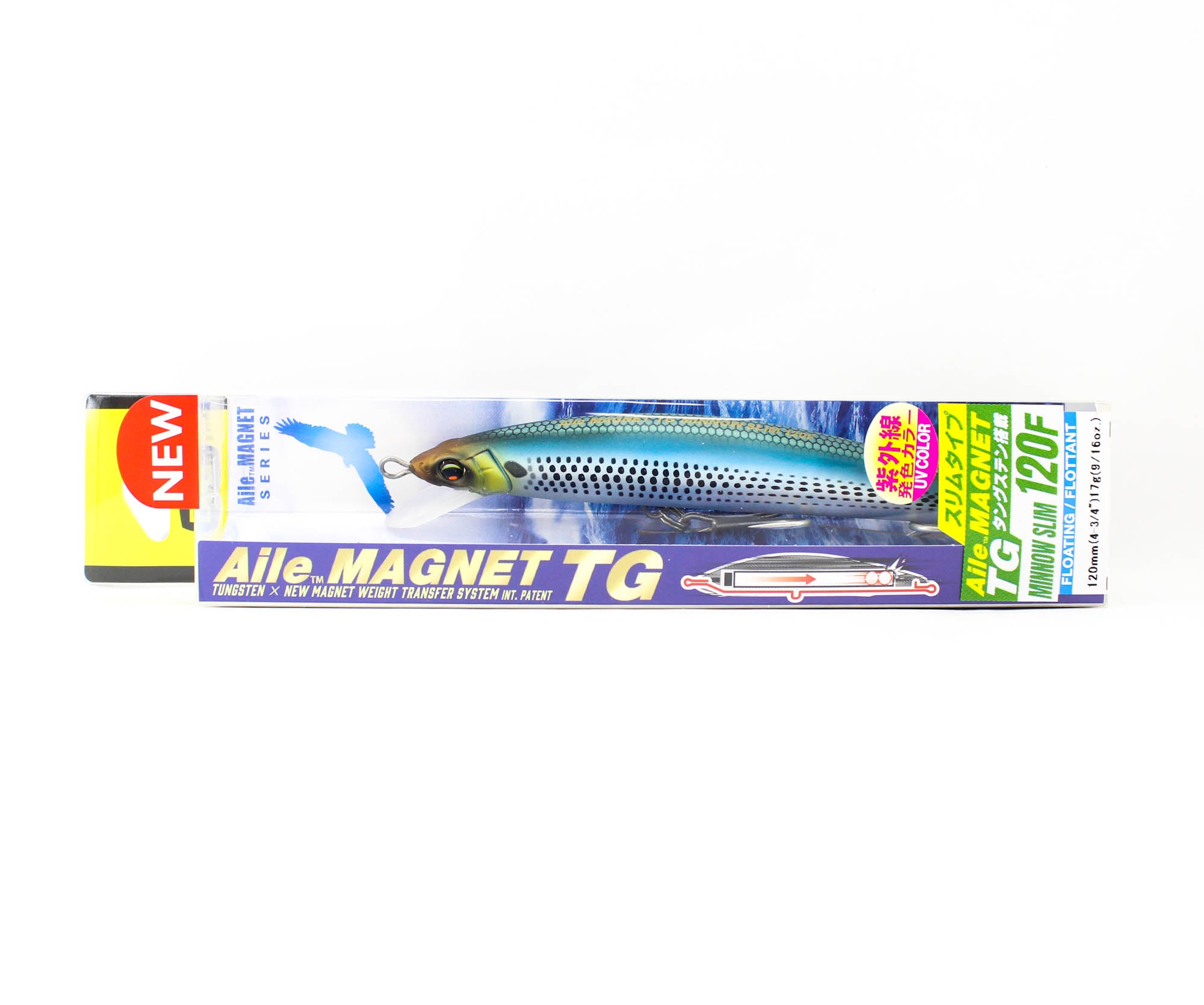 Yo Zuri Duel Alie Magnet TG Minnow Slim 120F Floating Lure F1257-MKBK (7714