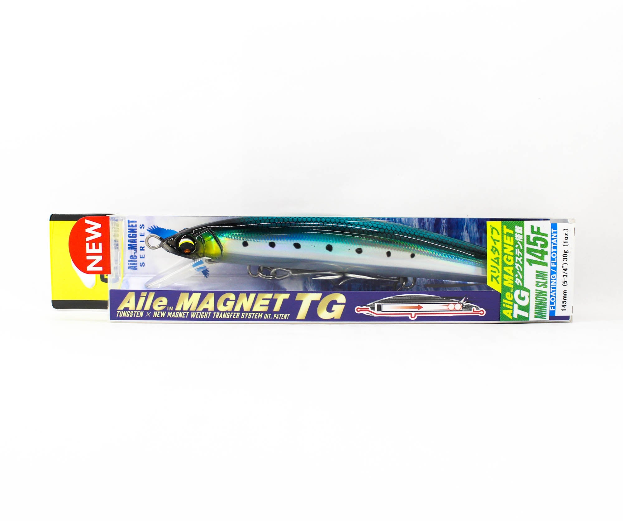 Yo Zuri Duel Alie Magnet TG Minnow Slim 145F Floating Lure F1258-IW (7790)
