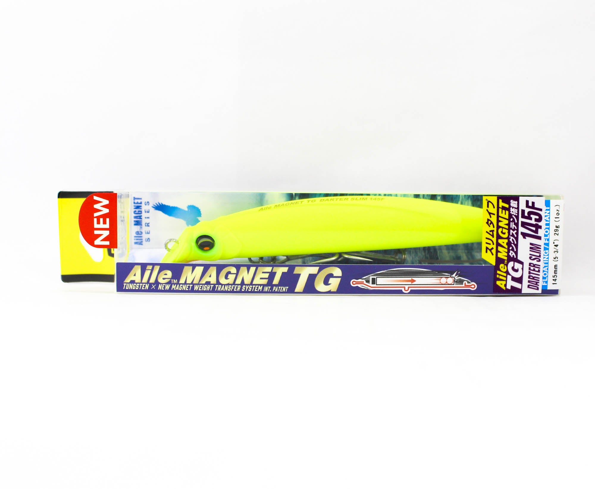 Yo Zuri Duel Aile Magnet TG Darter Slim 145F Floating Lure F1259-MCL (7905)