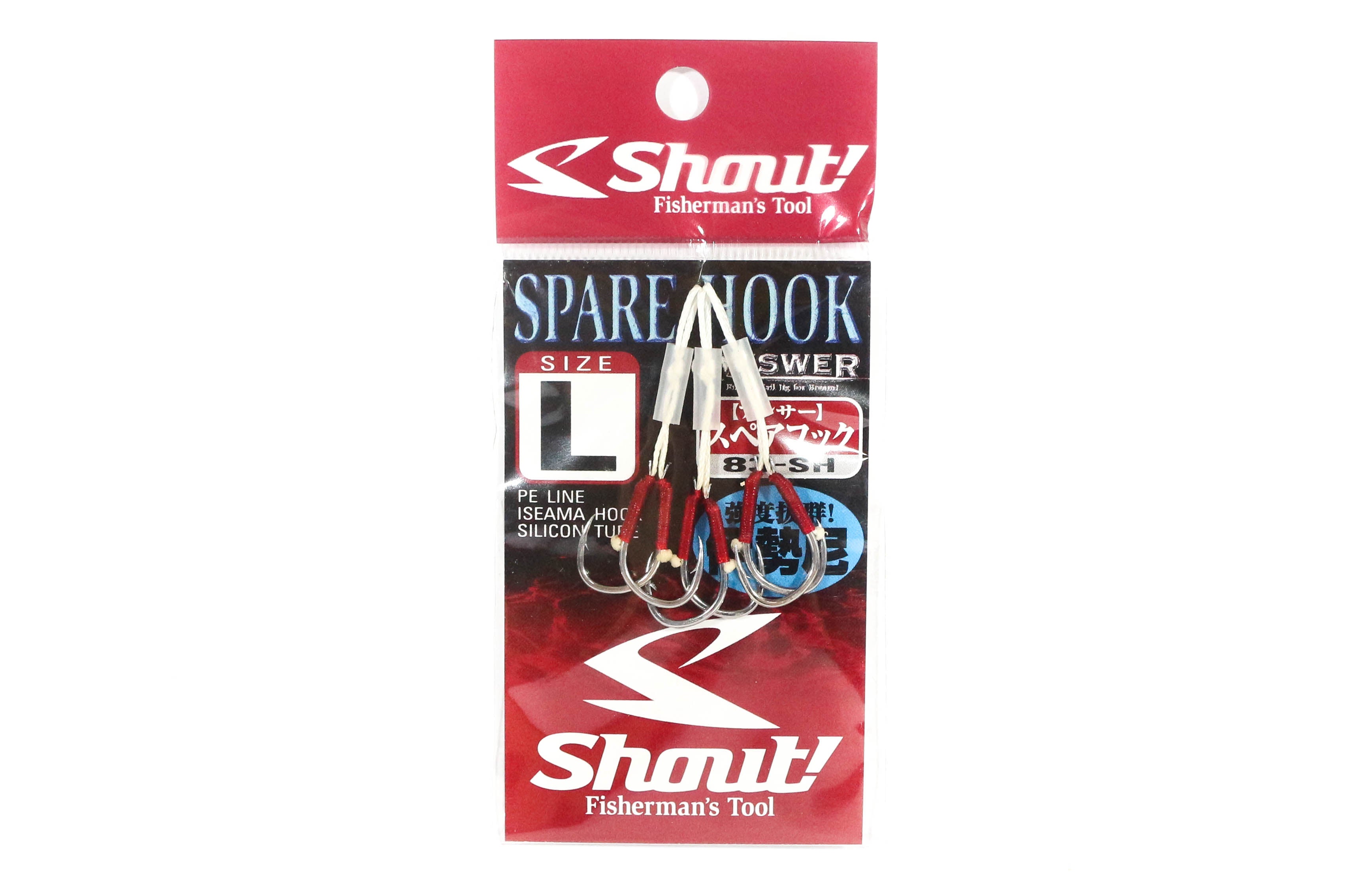 Shout 83-SH Spare Hook Madai Rubber Jig Iseama Hook Size L (1) (6870)