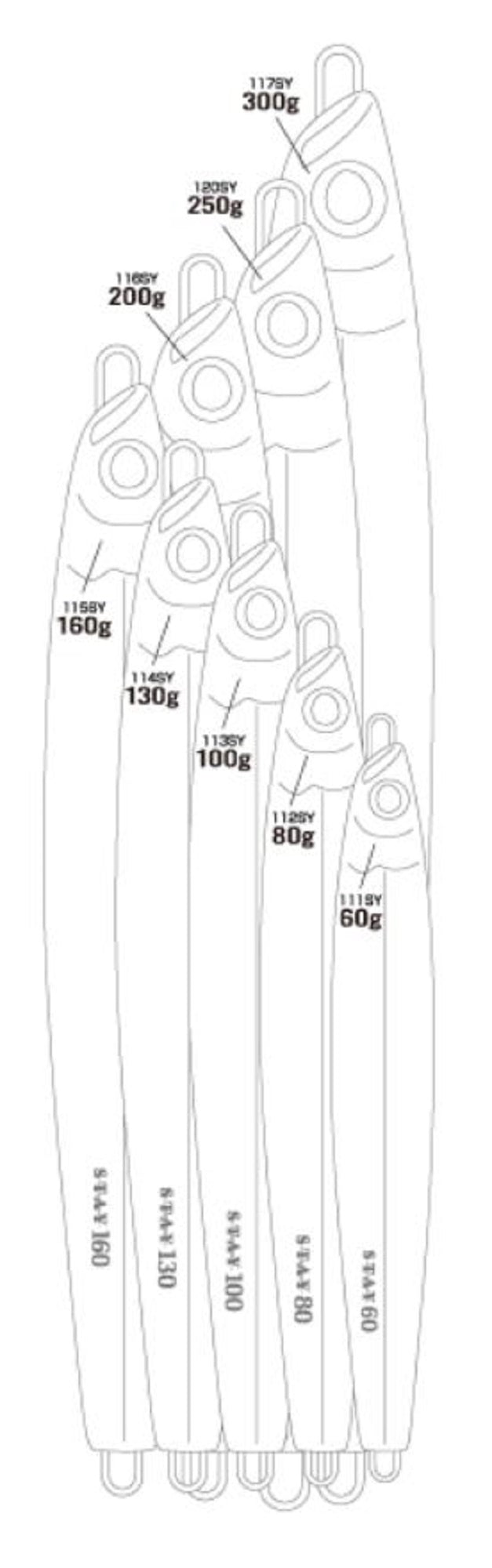 Shout 111-SY Metal Jig Stay 60 grams #24 (2557)