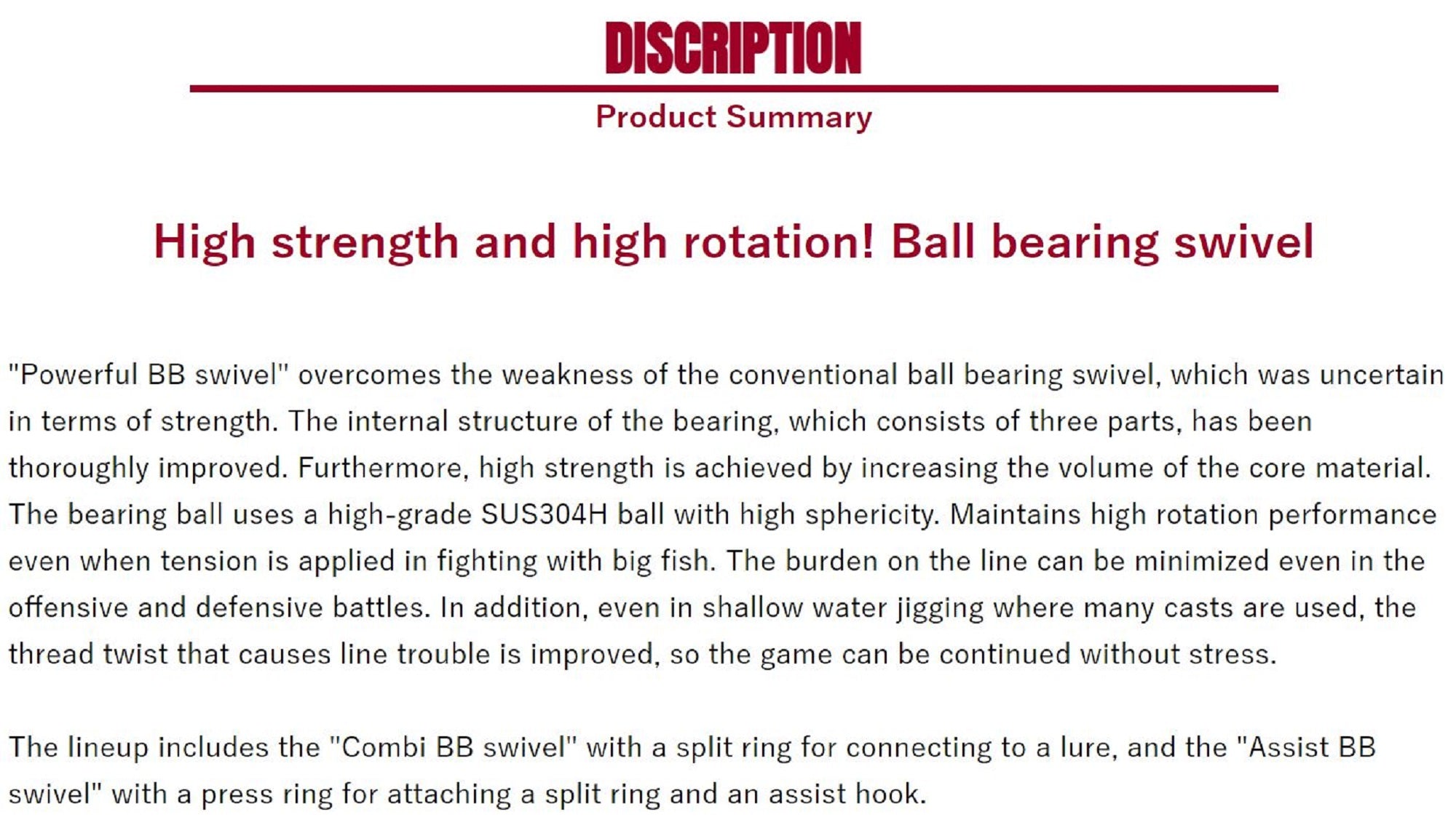 Shout 412-PB Powerful BB Swivel for Jigging Size 3 (1931)