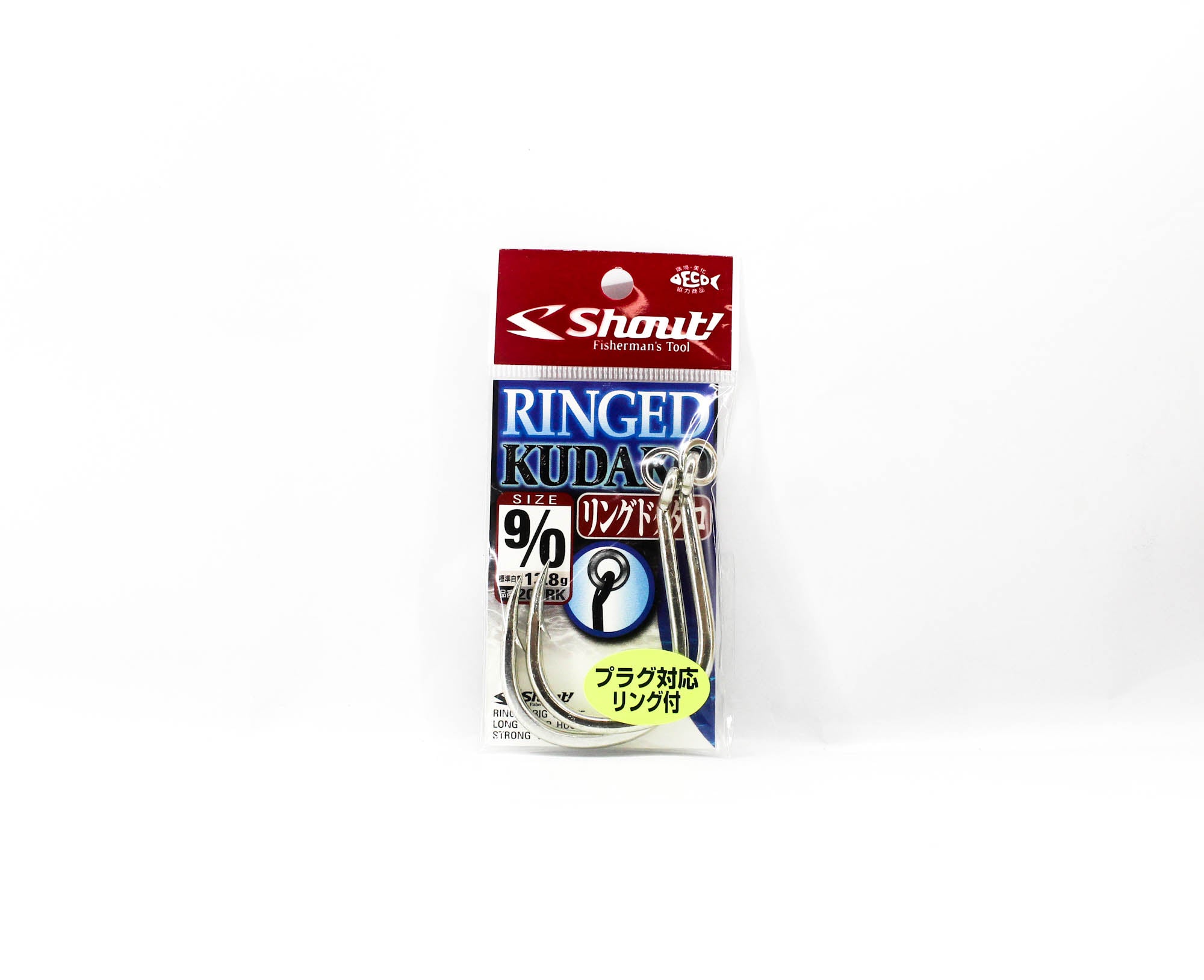 Shout 207-RK Ringed Kudako Power Jigging Single Hook Silver Size 9/0 (7902)