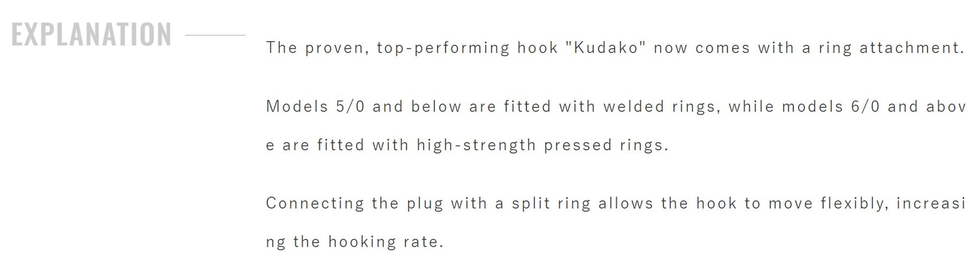 Shout 207-RK Ringed Kudako Power Jigging Single Hook Silver Size 9/0 (7902)