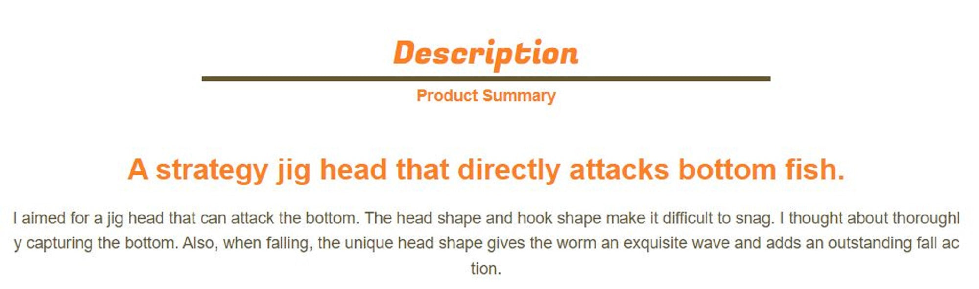 Sale Jungle Gym J300 Jig Head Sleeper 5 grams Hook Size 4 (0643)