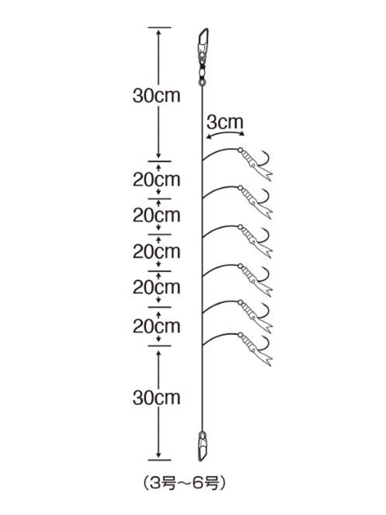 Sasame S-873 Keimura Sabiki Hook Size 6 (4894)