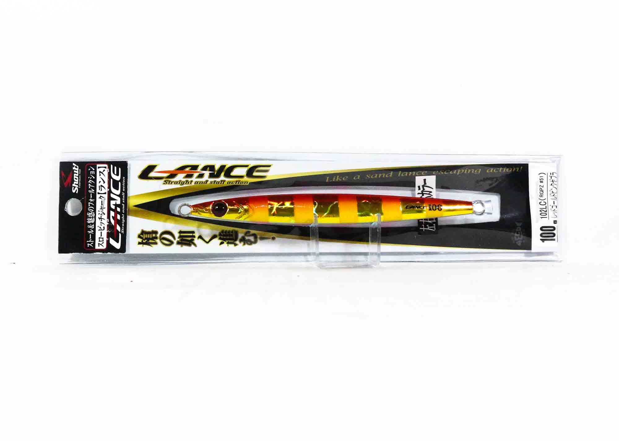 Shout 102-LC Metal Jig Lance Slow Fall Long 100 grams RGPZ (7949)