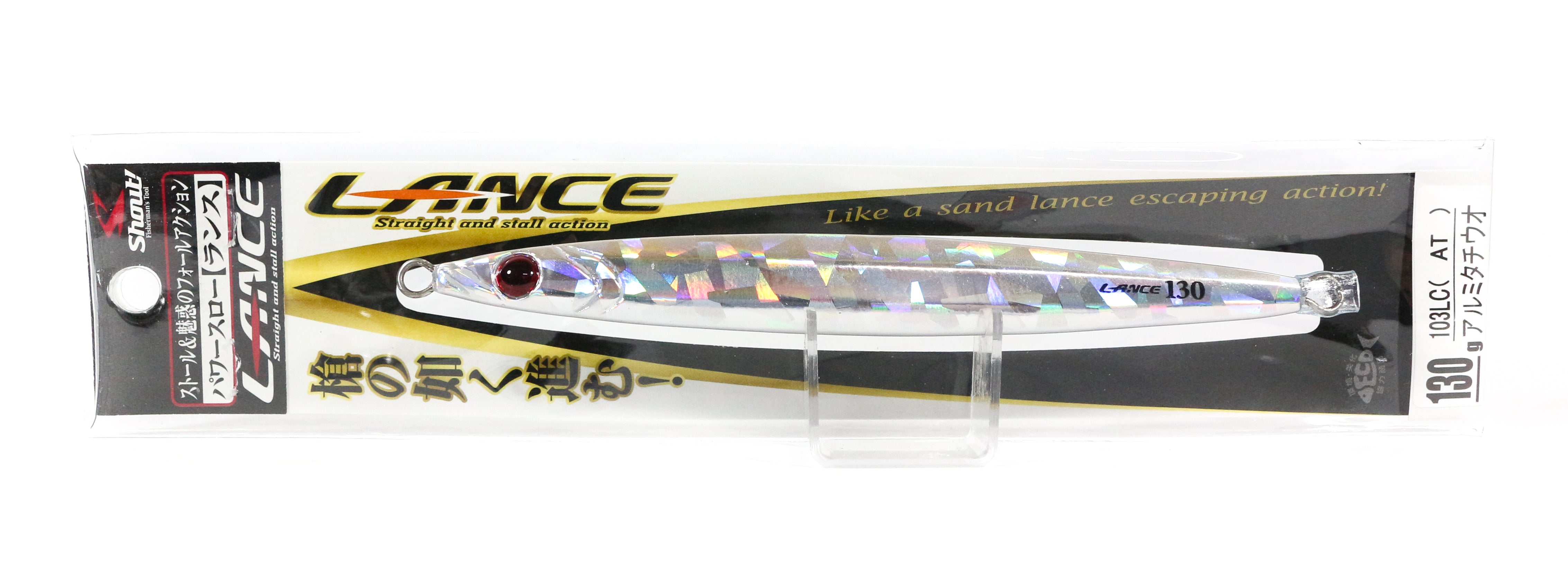 Shout 103-LC Metal Jig Lance Slow Fall Long 130 grams CH (6682)