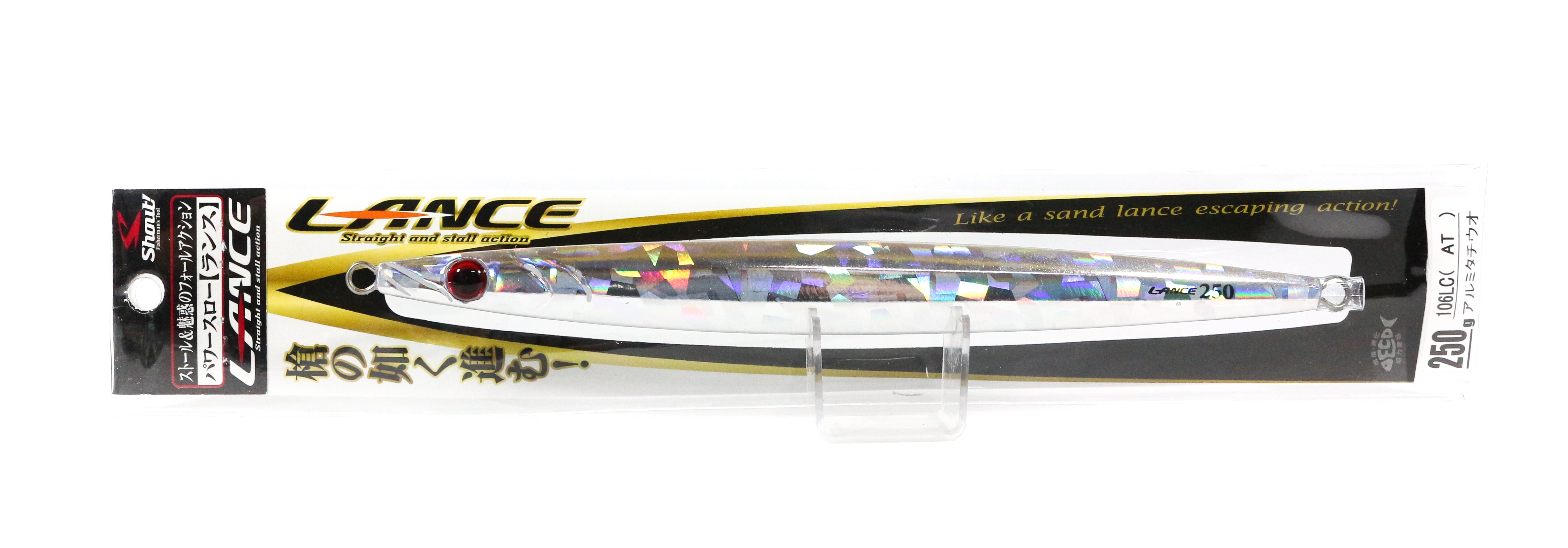 Shout 106-LC Metal Jig Lance Slow Fall Long 250 grams CH (6804)