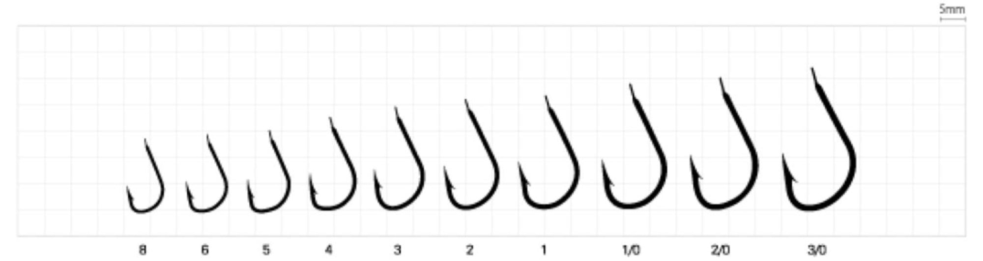 Sasame F-773 Cairio Hook Size 8 (3136)