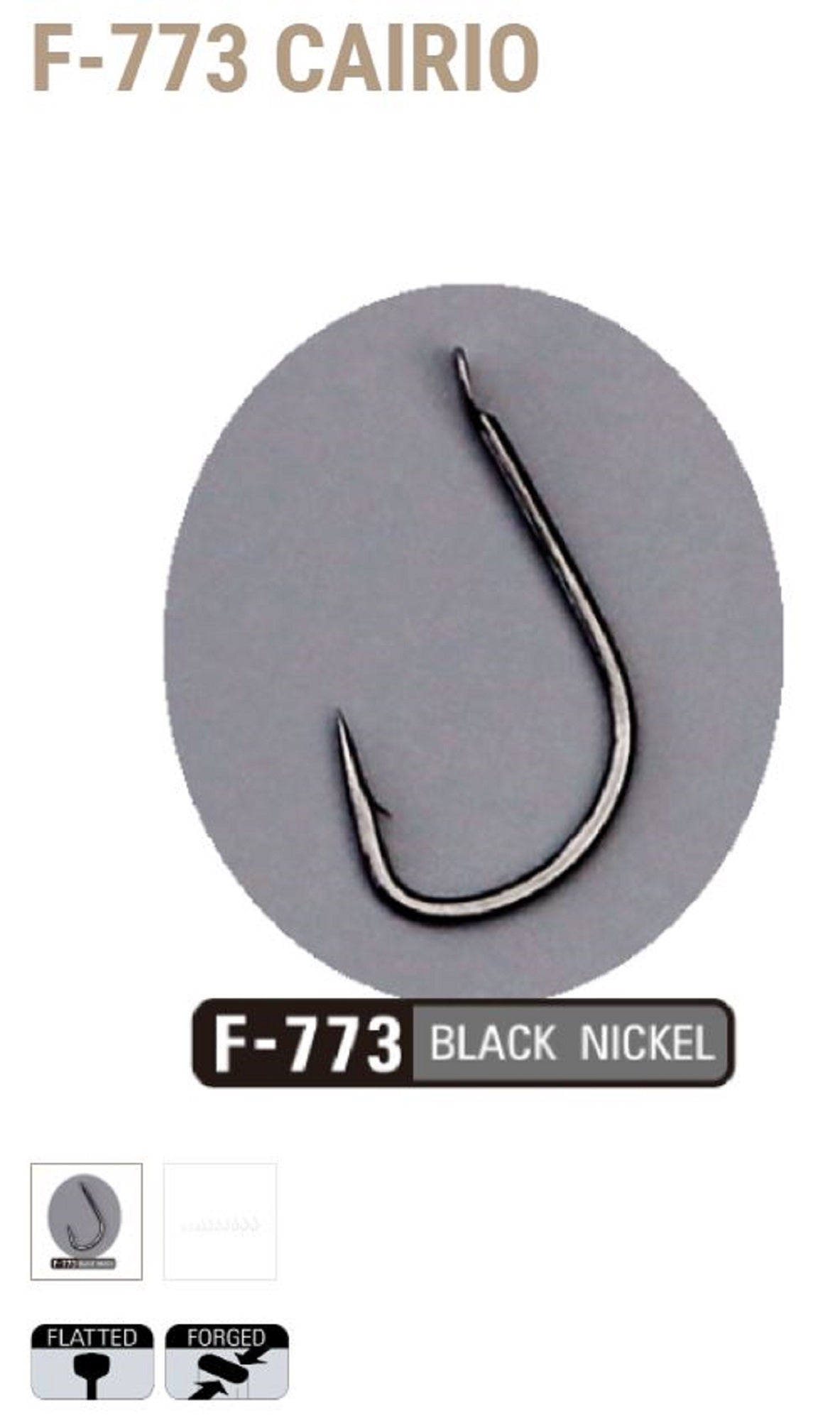 Sasame F-773 Cairio Hook Size 1/0 (3204)