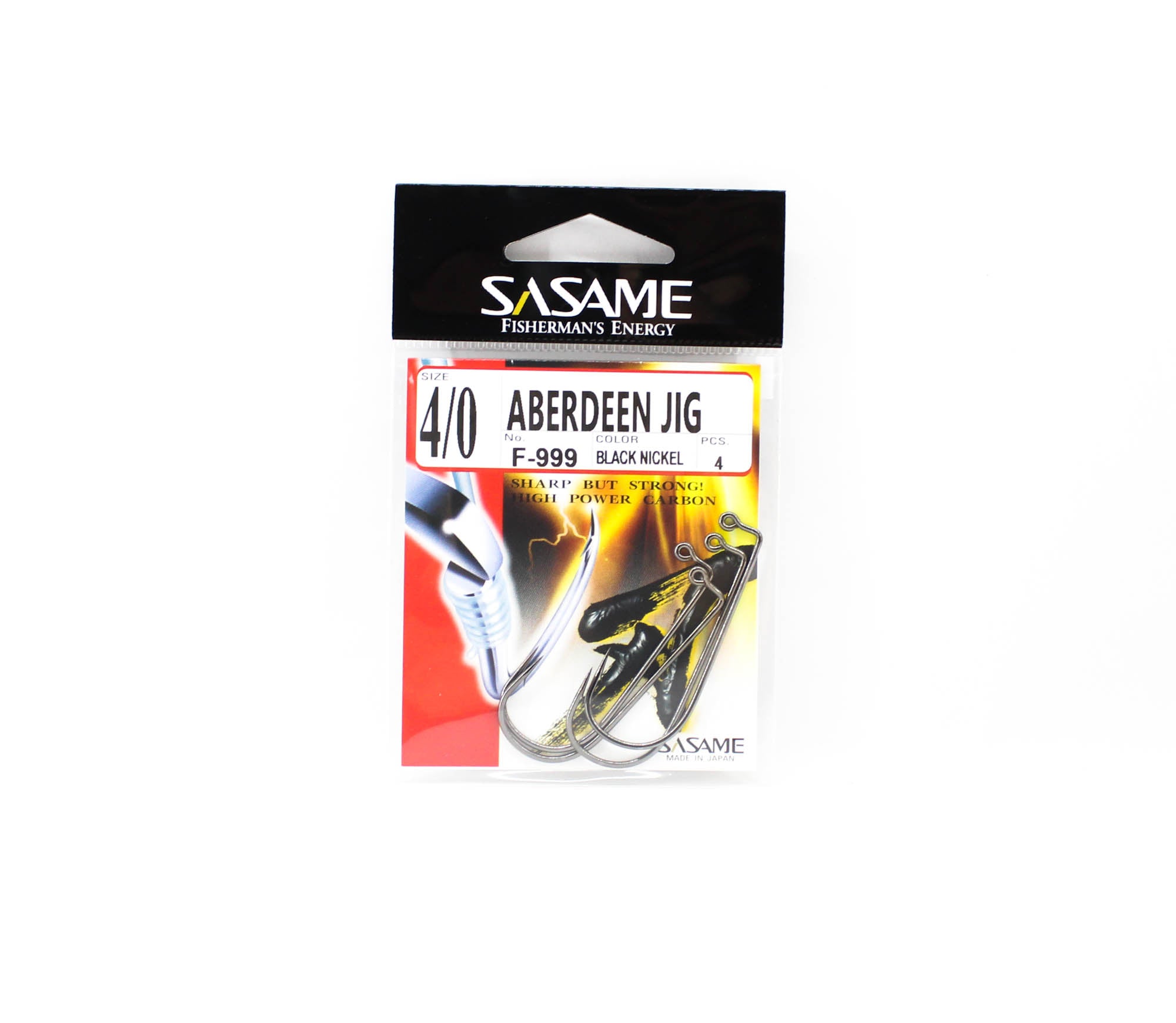 Sasame F-999 Aberdeen Jig Hook Size 4/0 (7370)