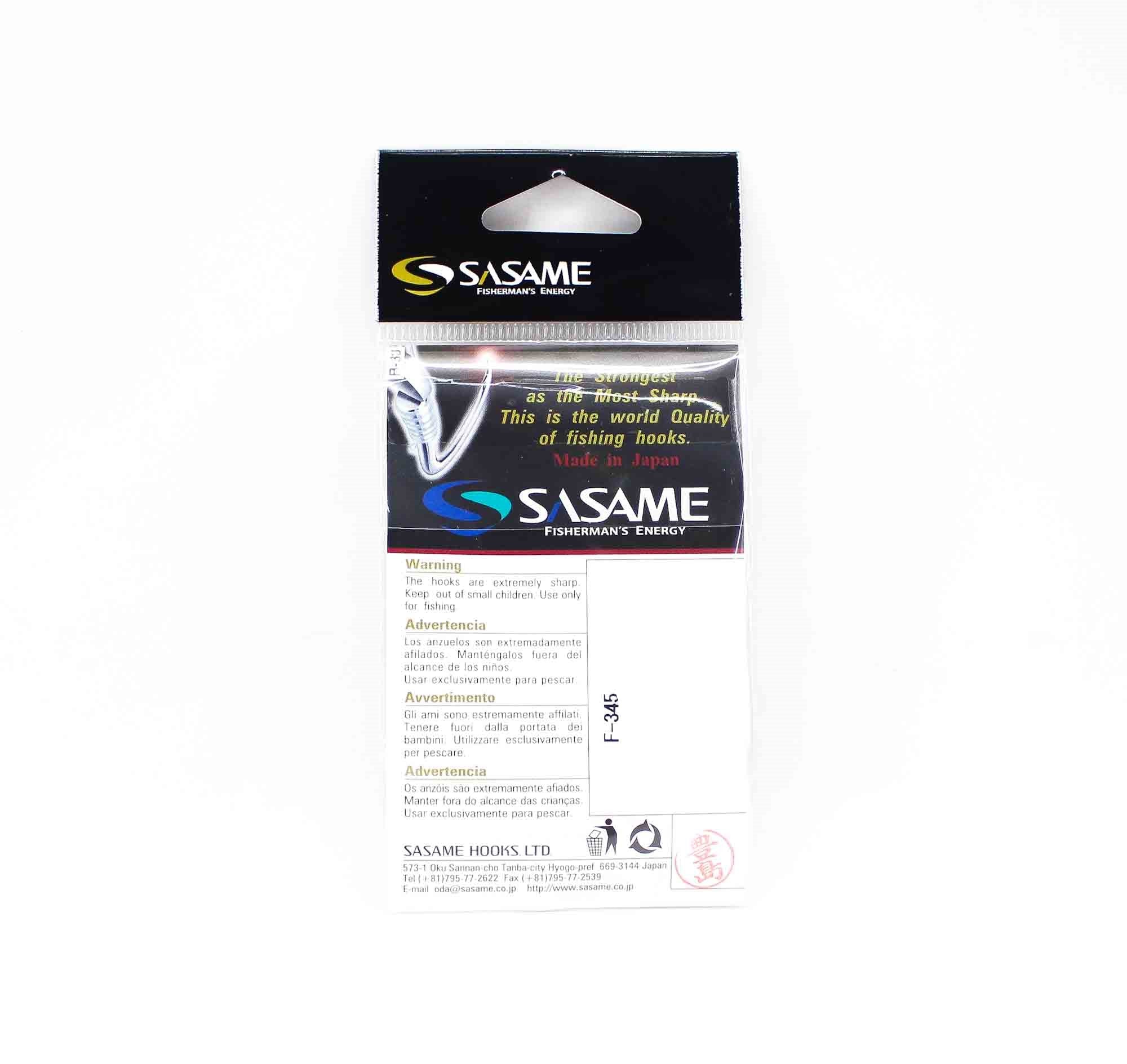 Sasame F-345 Kamakura Long Shank Hook Black Size 6/0 (4309)