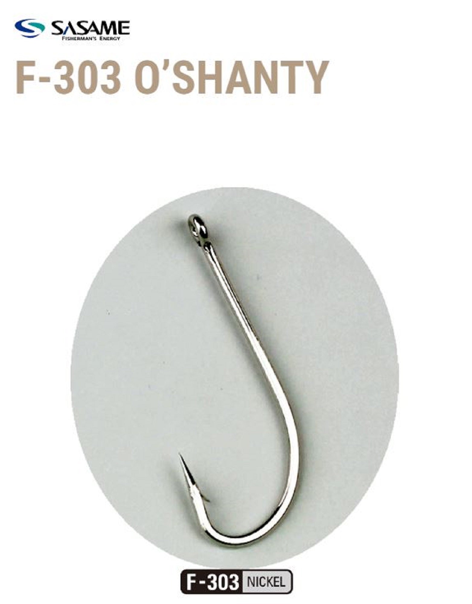 Sasame F-303 O' Shanty Straight Shank Hook 10/0 (4484)