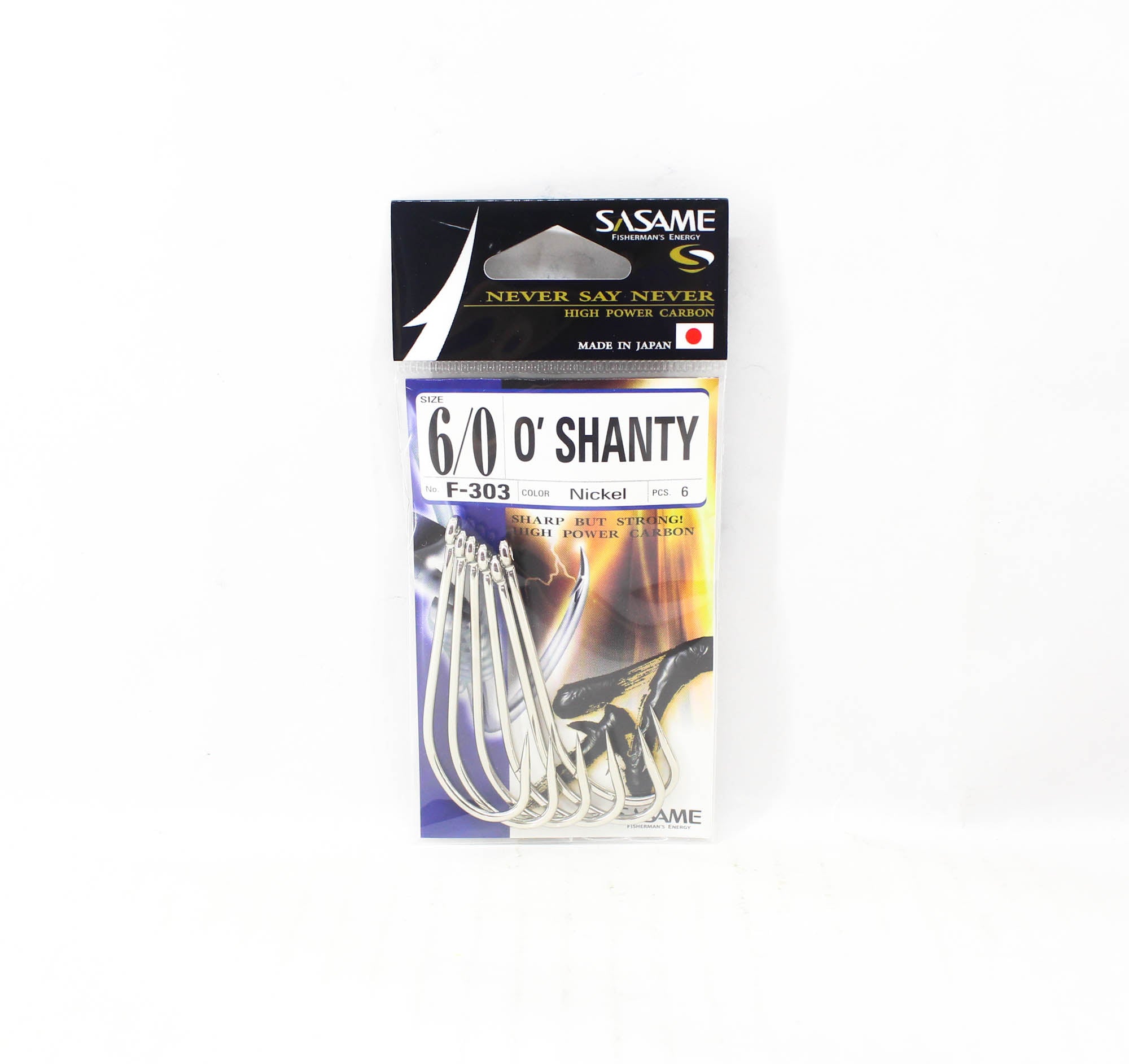 Sasame F-303 O' Shanty Straight Shank Hook 6/0 (4521)