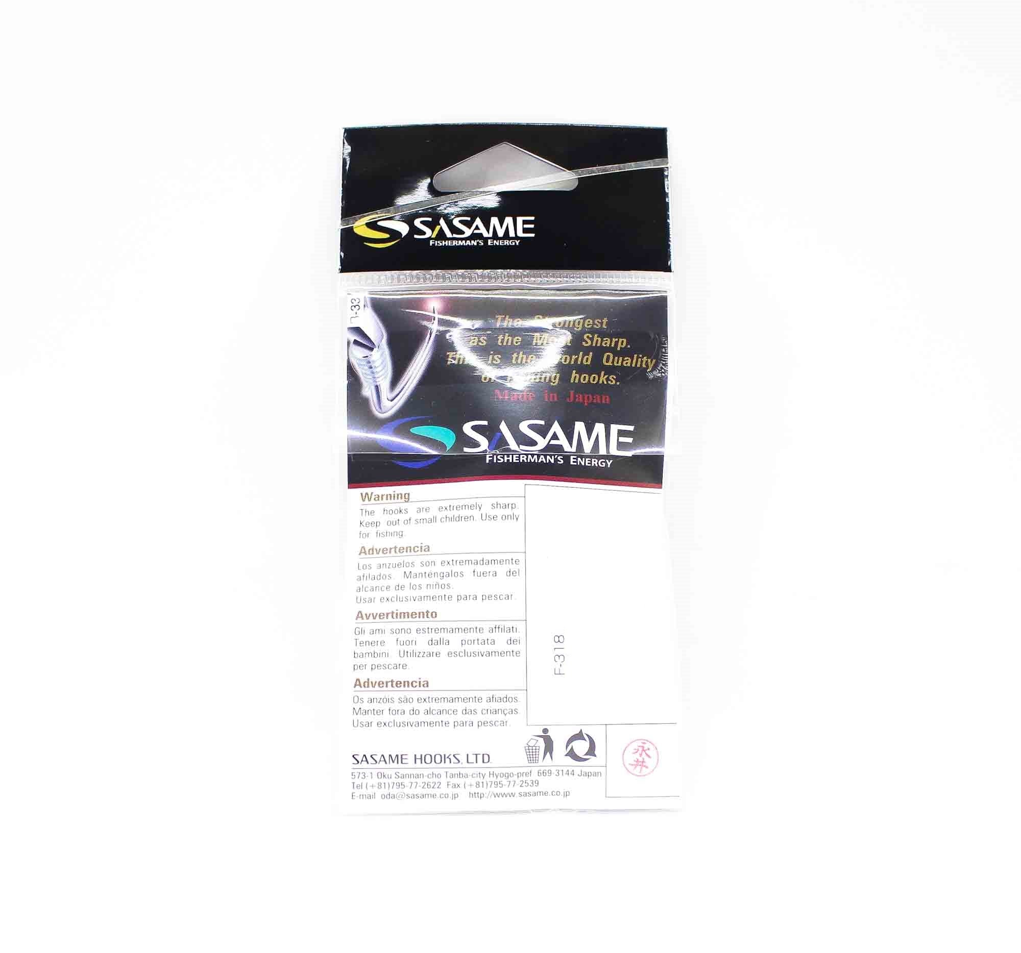 Sasame F-318 Light Beak Hook Black Size 8/0 (5887)