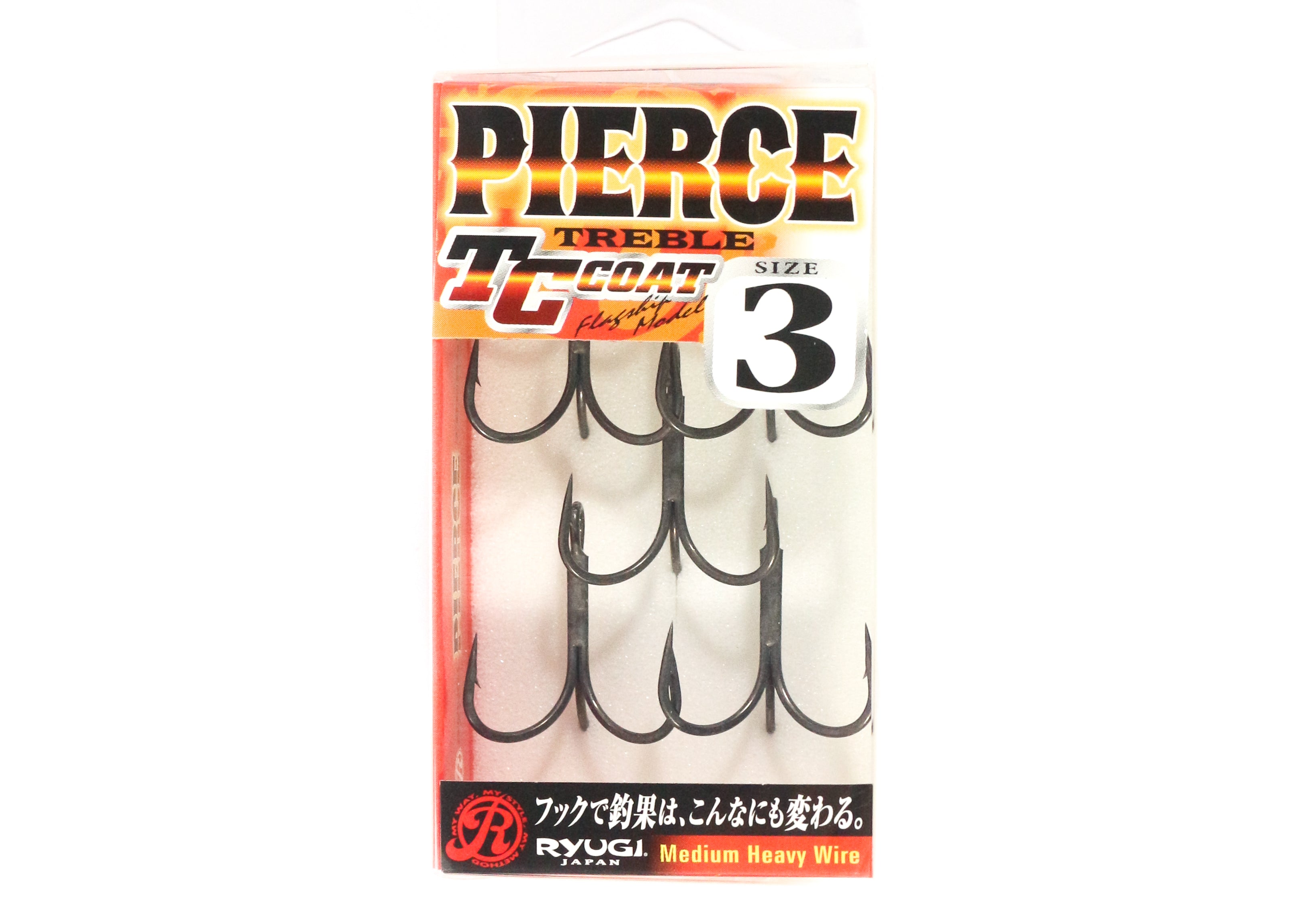 Ryugi HPT044 Pierce Medium Heavy Treble Hooks Size 3 (1659)