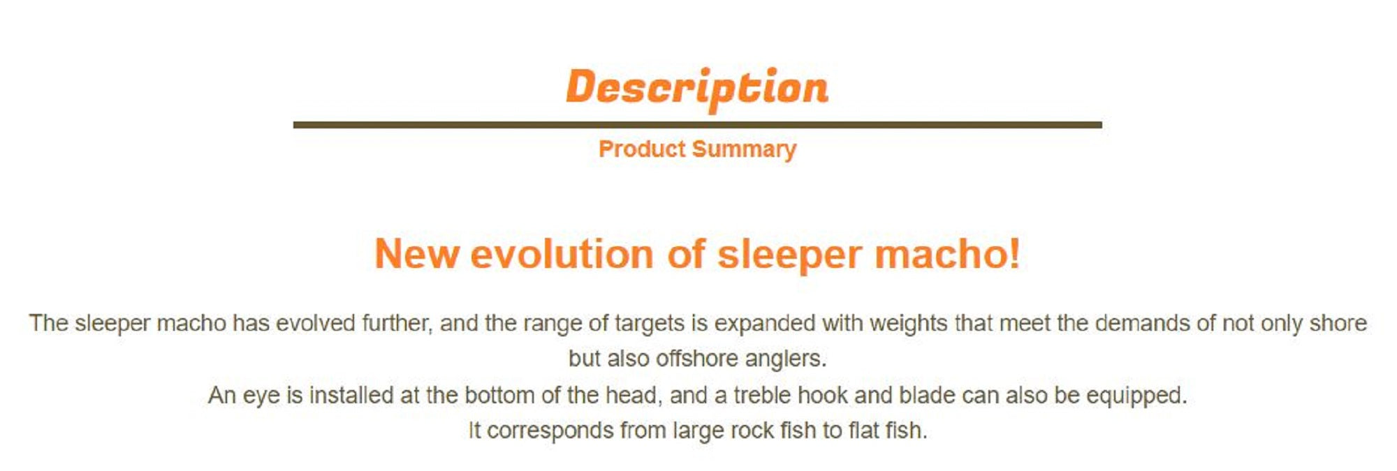 Sale Jungle Gym J303 Jig Head Sleeper Macho DX 18 grams (5190)