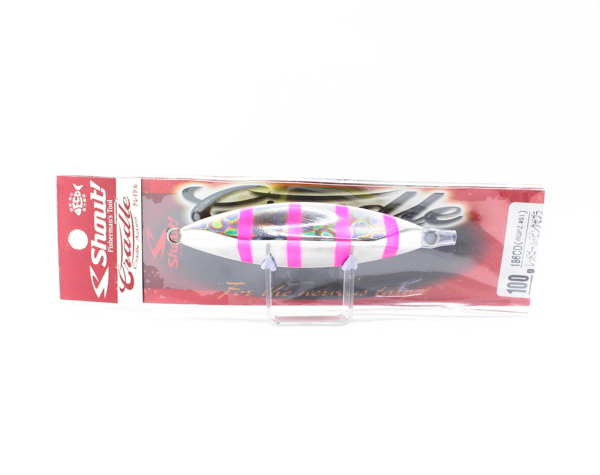 Shout 186-CD Metal Jig Cradle Slow Fall 100 grams RGPZ (2745)