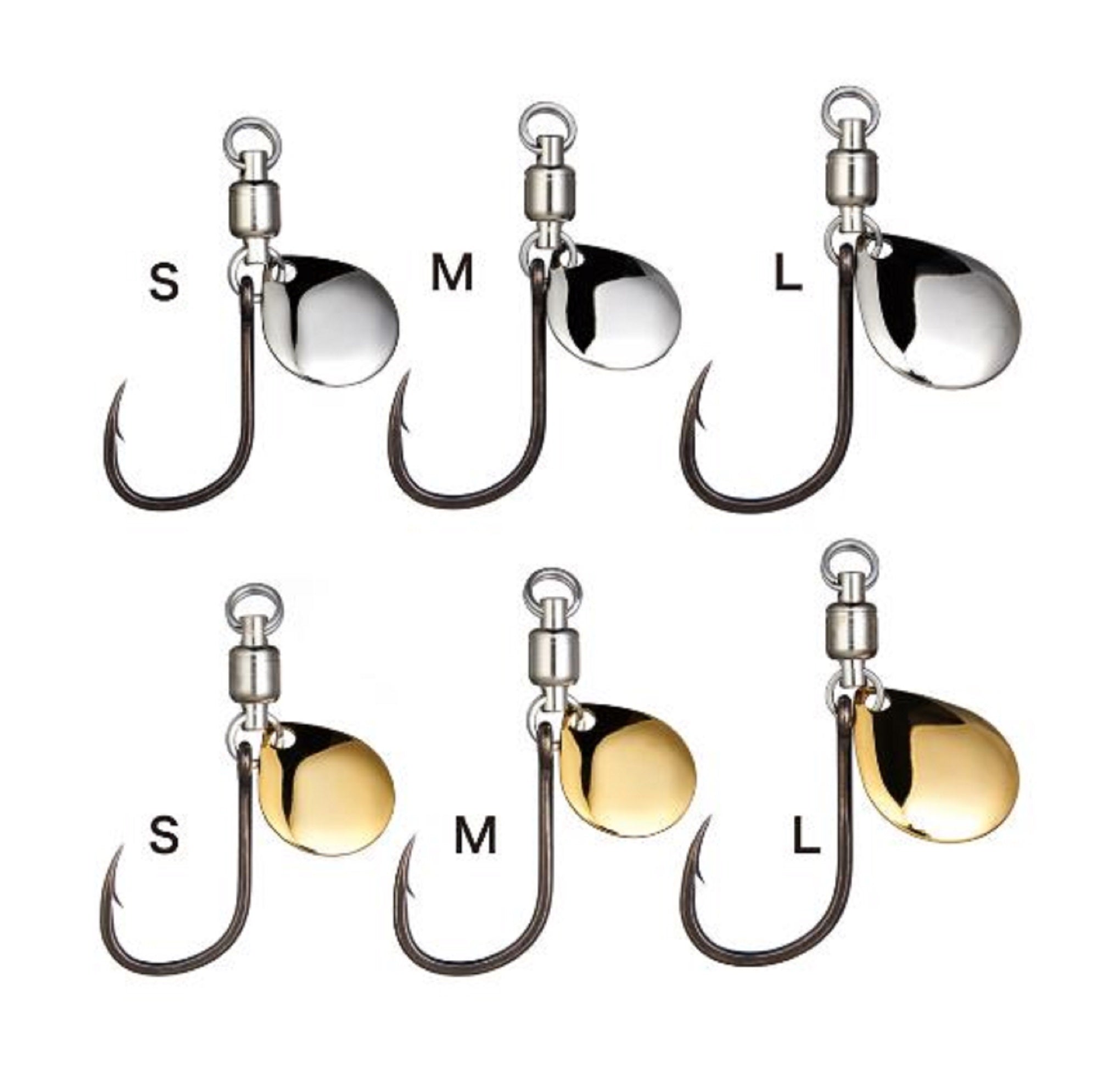 Shout 376-TS TC Powerful BLJ Spare Hook Silver Size L (1797)